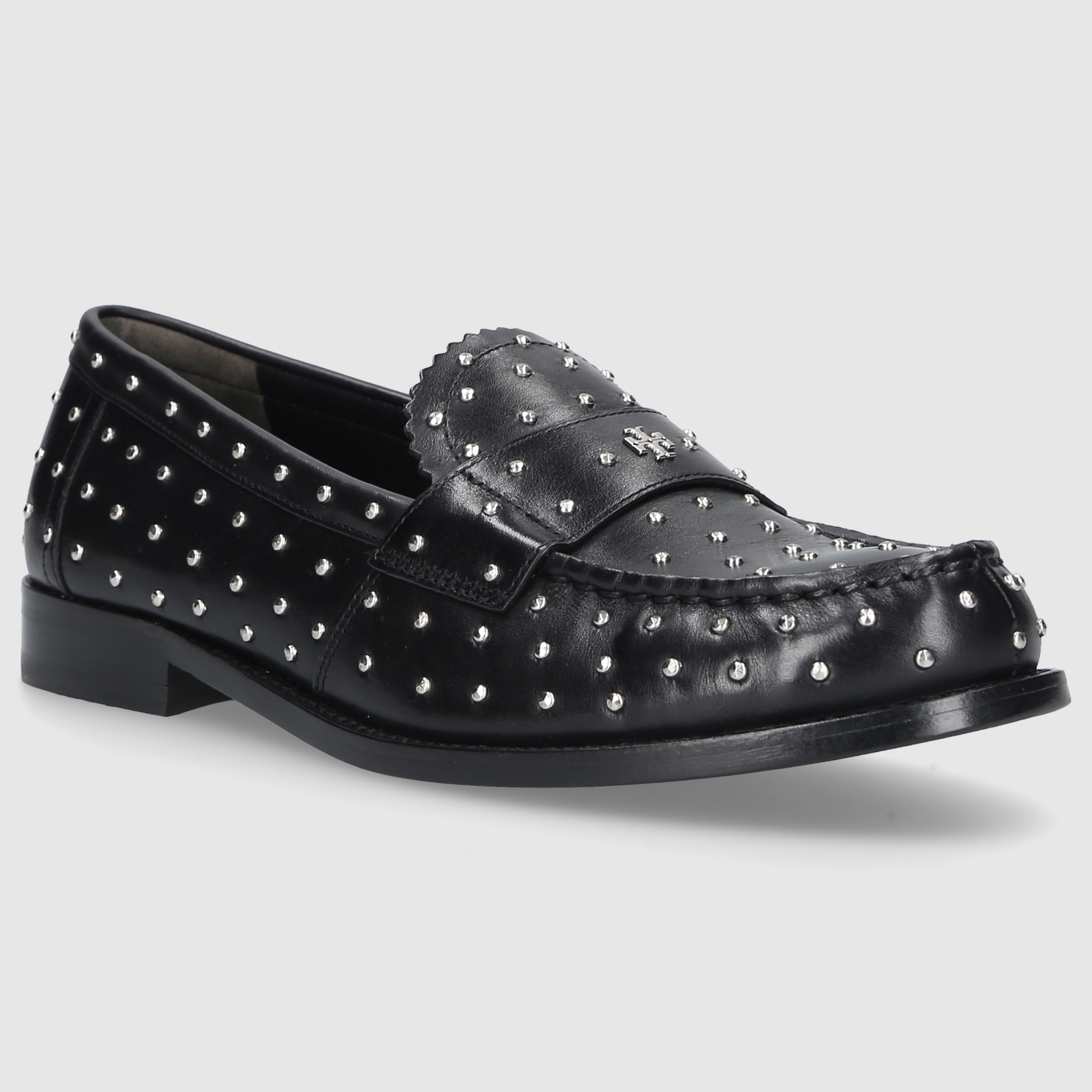 Tory Burch Damen Loafer 159881 Kalbleder Nieten schwarz