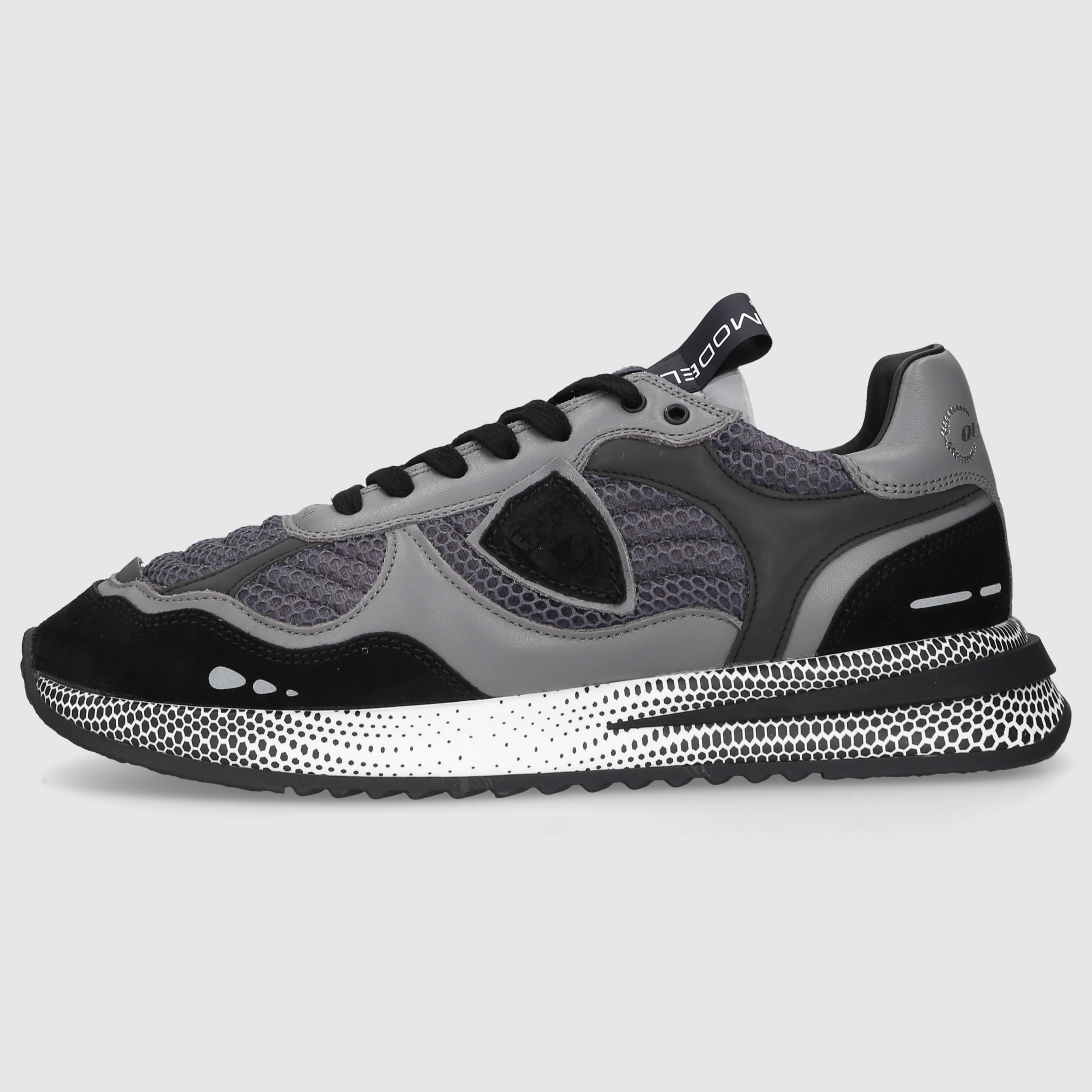 Philippe Model Herren Sneaker OLYMPIQUE LOW MAN Black/Grey