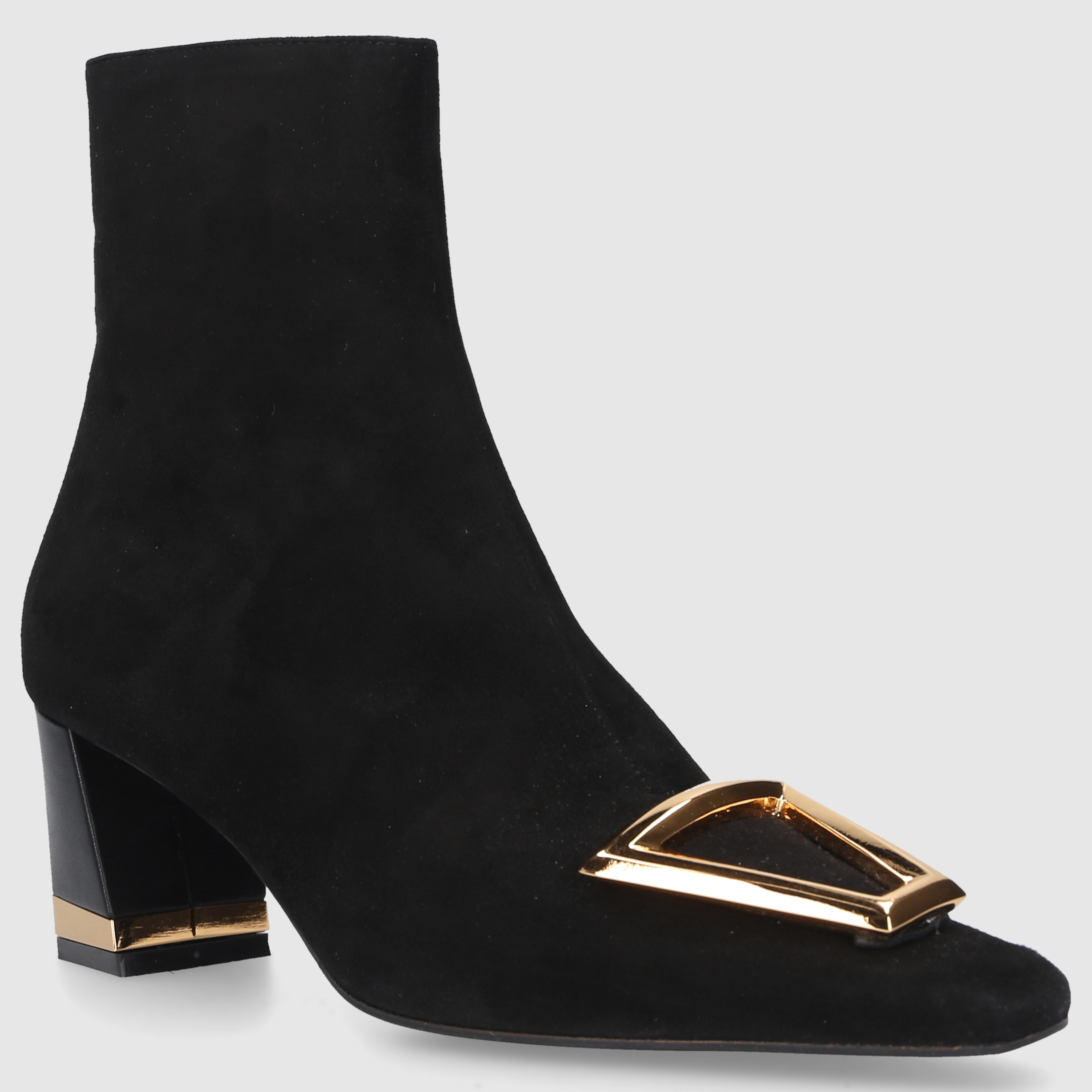 Roberto Festa Damen Stiefeletten RISAS Veloursleder schwarz