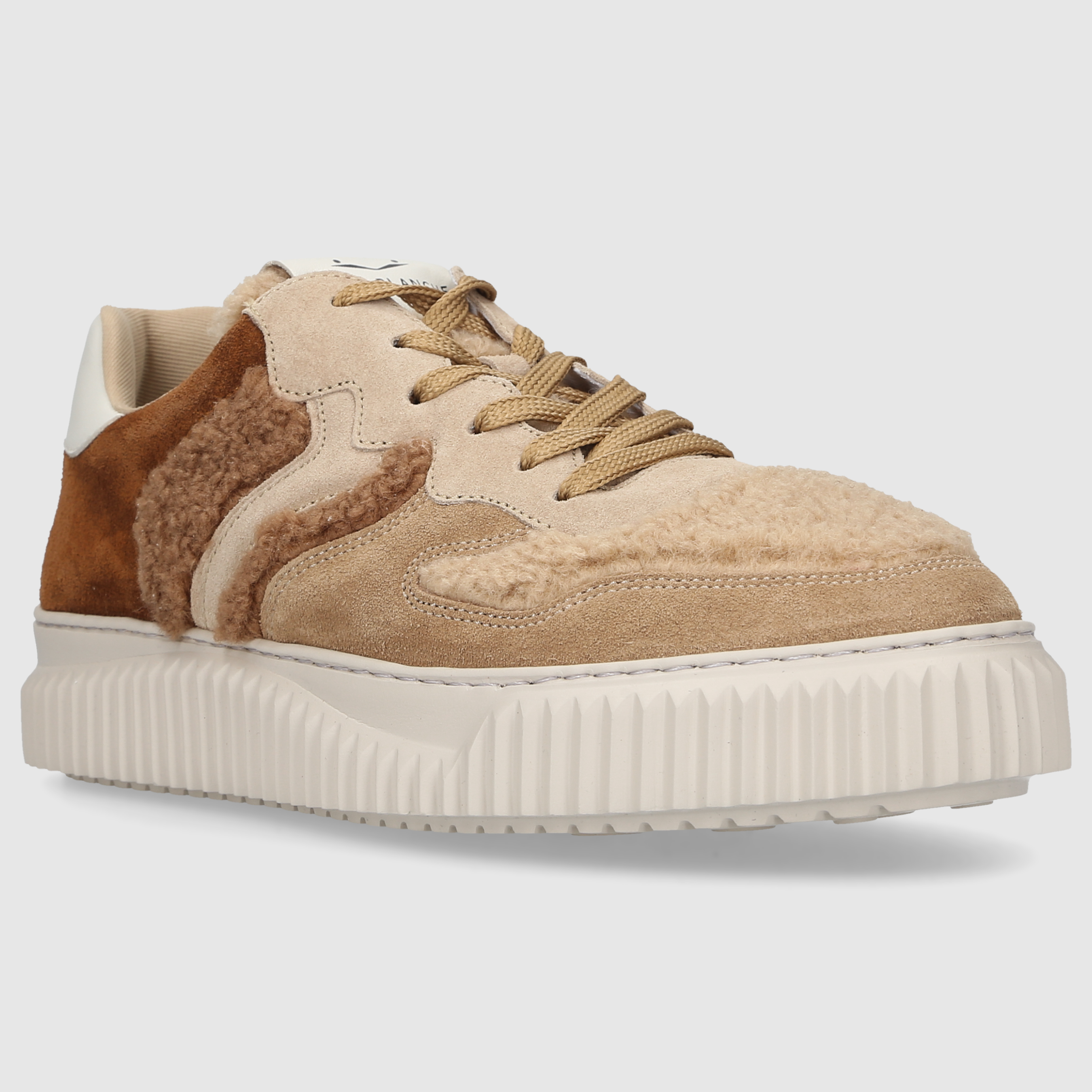 VOILE BLANCHE Damen Sneaker low LAURA Veloursleder braun-kombi