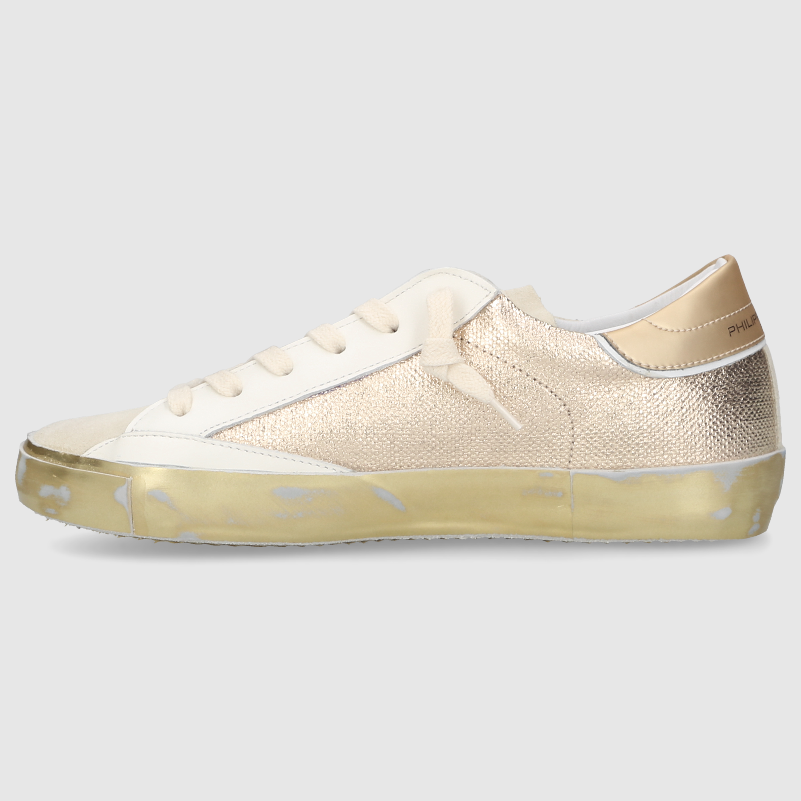 Philippe Model Damen SNEAKER PRLD BEIGE-GOLD