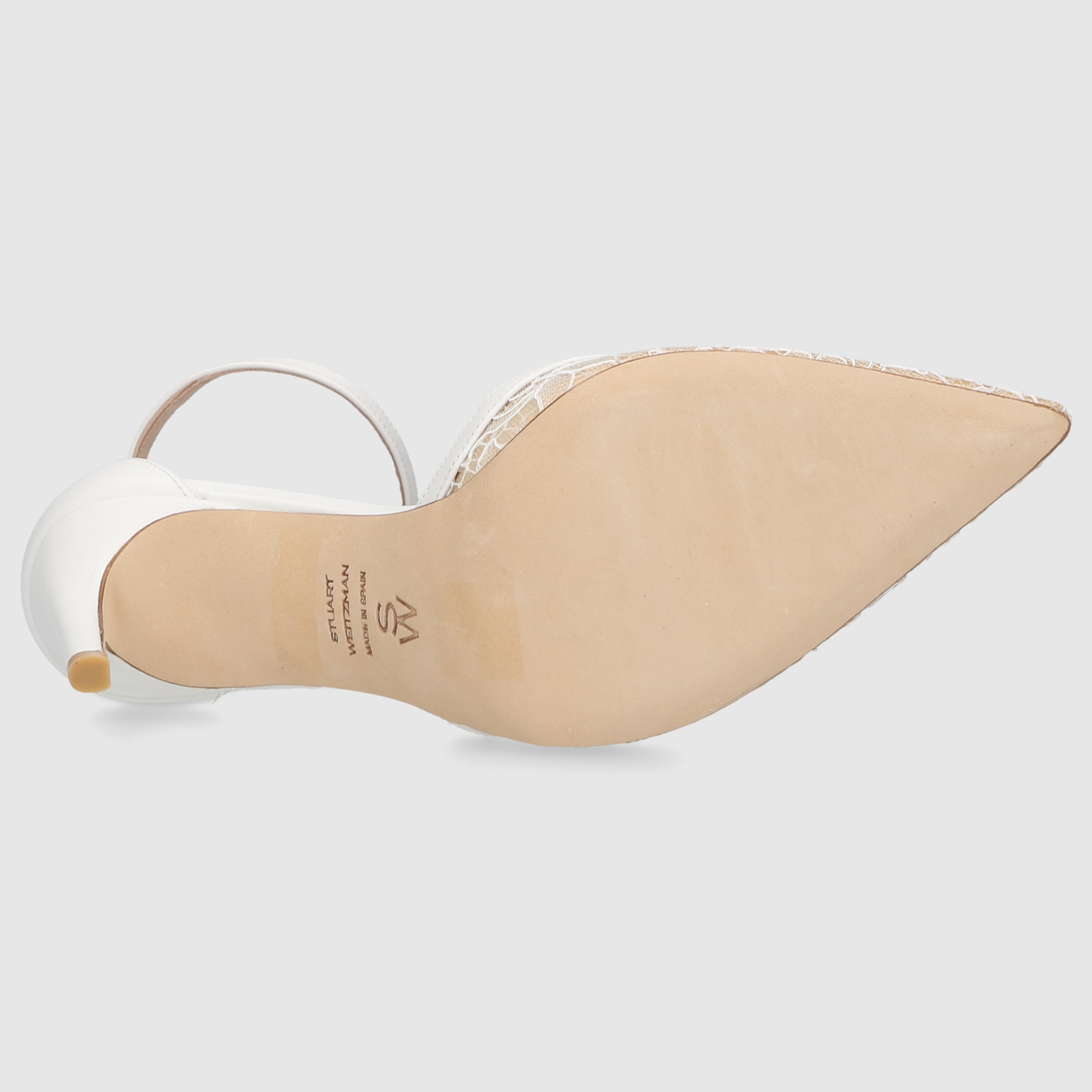 Stuart Weitzman Damen Pumps STUART POWER STRAP 8 Blanco/Beige/Blanco