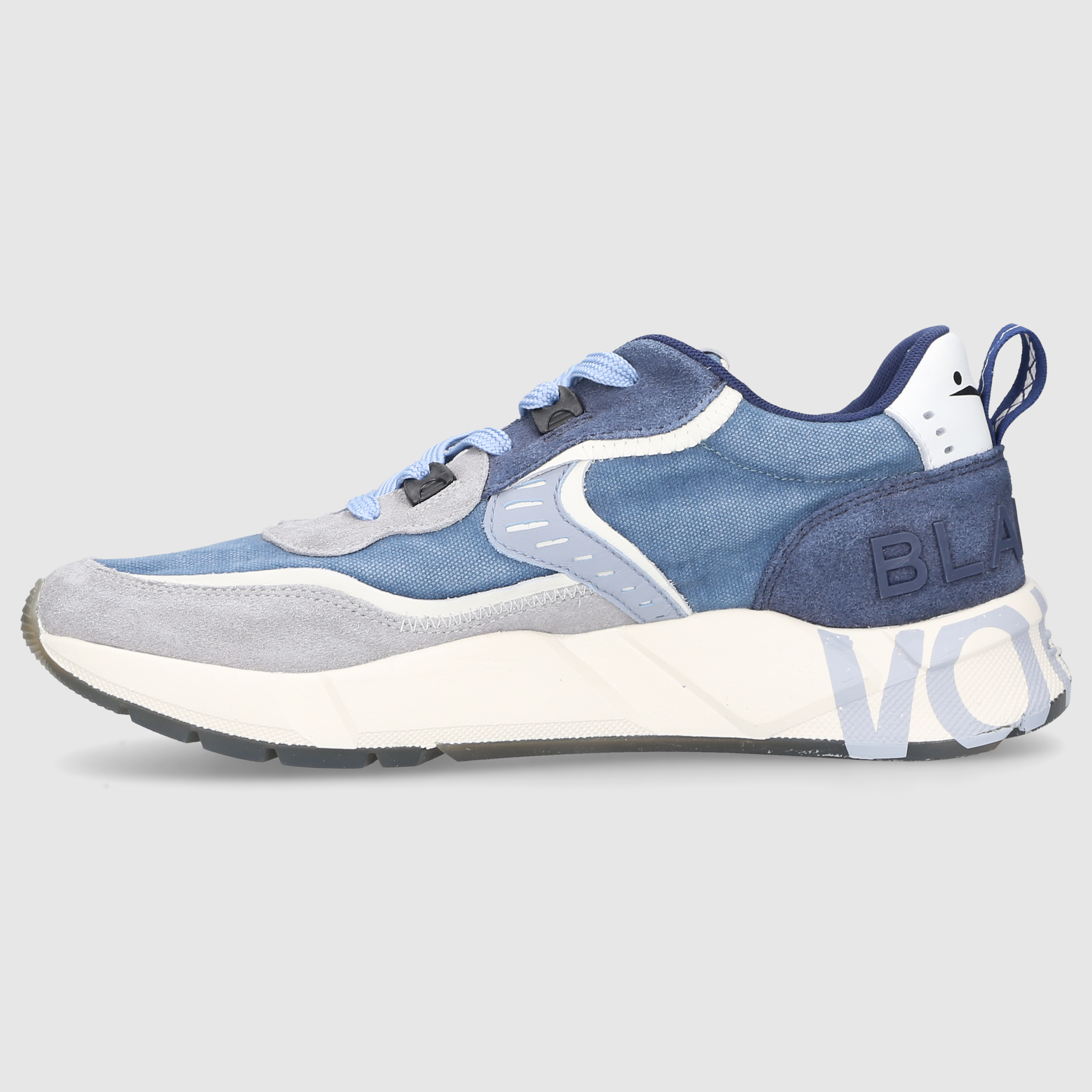 Voile Blanche Herren Sneaker CLUBO1 GRAU-BLAU