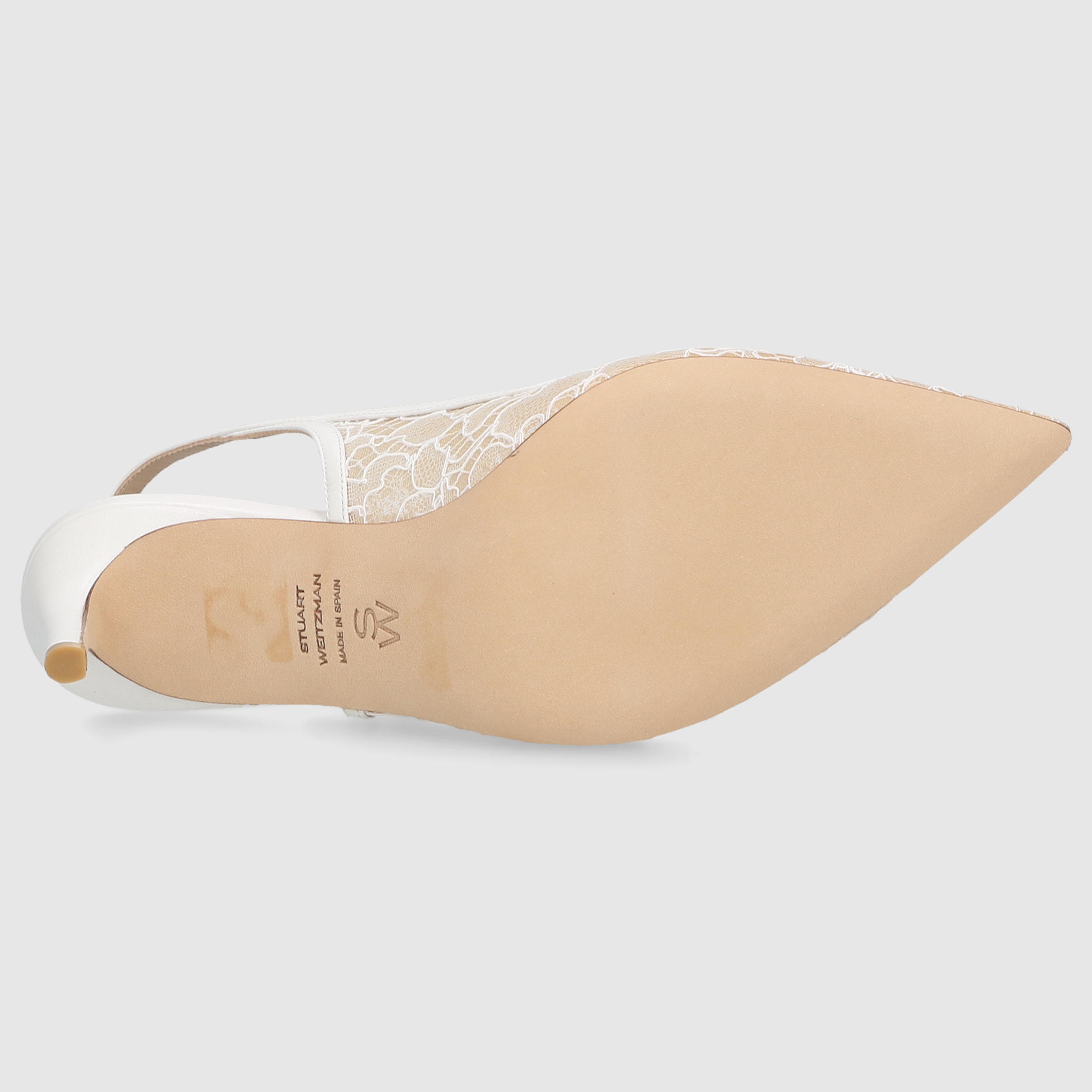 Stuart Weitzman Damen Pumps STUART POWER SLGBK 7 Blanco/Beige/Blanco