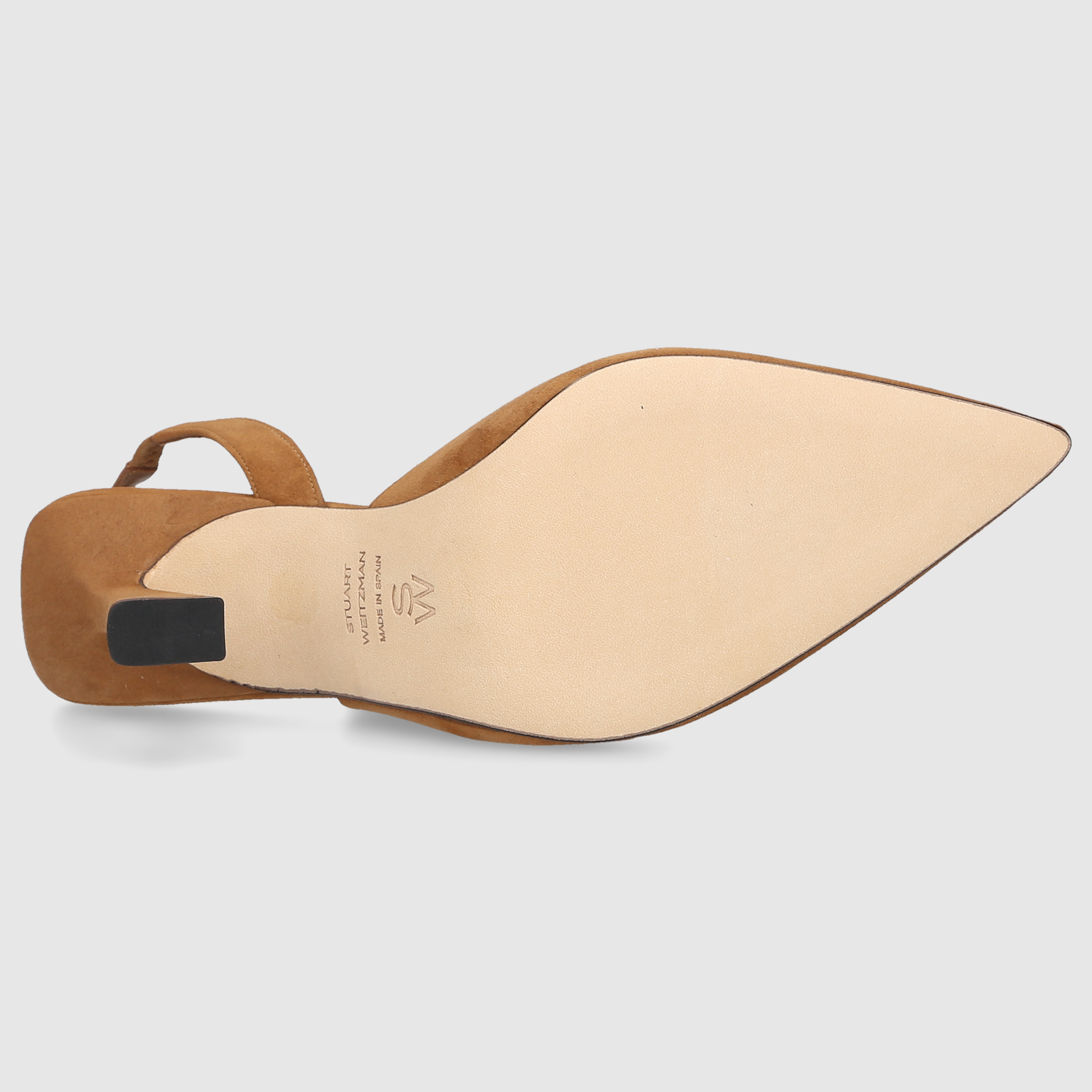 Stuart Weitzman Damen Pumps VNNIE 85 DRSAY SLNGB Toasted Almond