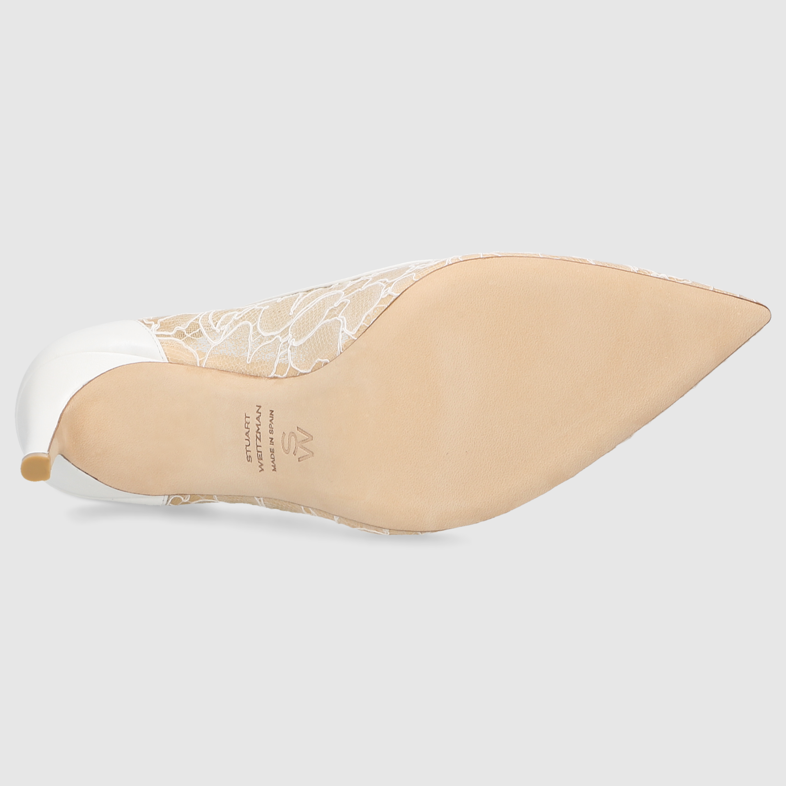 Stuart Weitzman Damen Pumps STUART POWER 85 Blanco/Beige/Blanco