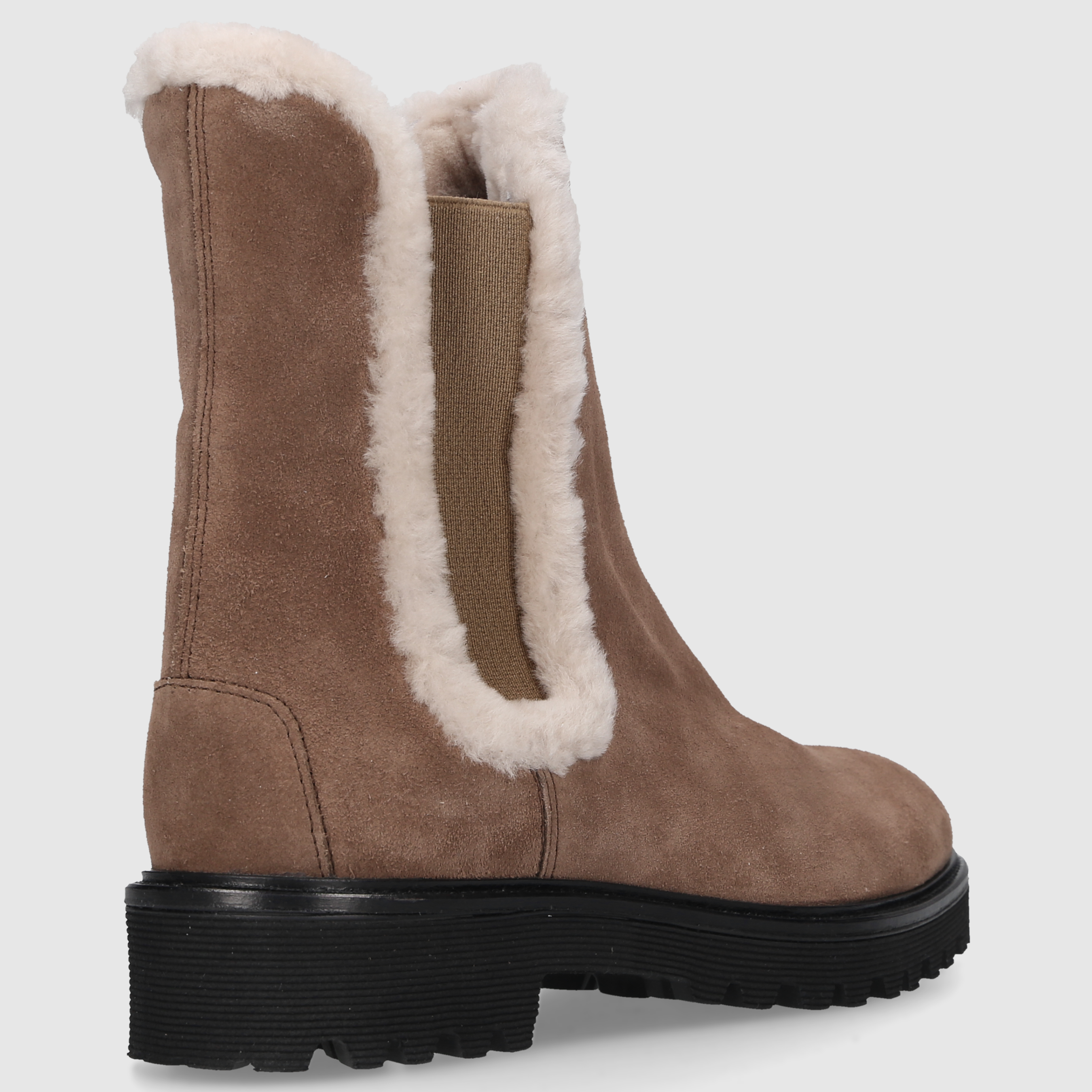 EN AVANT Damen Stiefeletten VALENCIA Veloursleder braun-kombi