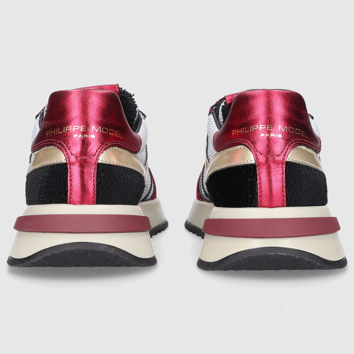 TROPEZ 2.1 LOW WOMAN - Silver/Bordeaux