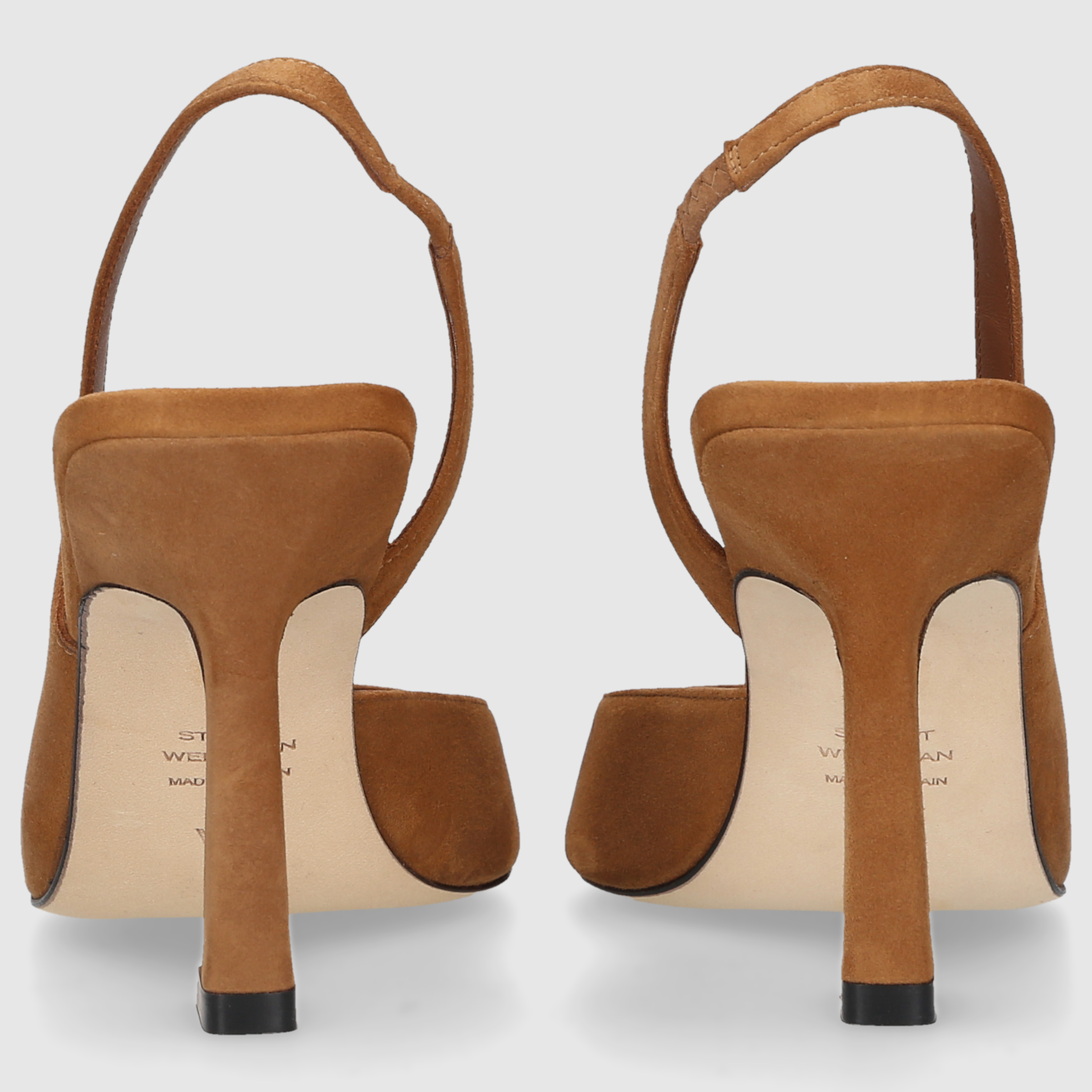 Stuart Weitzman Damen Pumps VNNIE 85 DRSAY SLNGB Toasted Almond