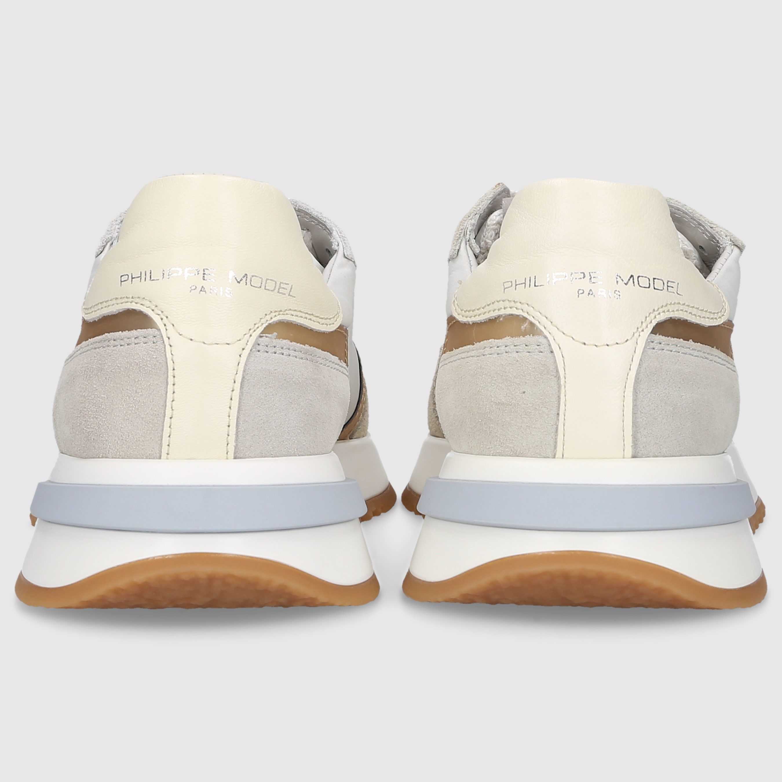 Philippe Model Damen Schuhe TROPEZ 2.1 LOW WOMAN White/Gold