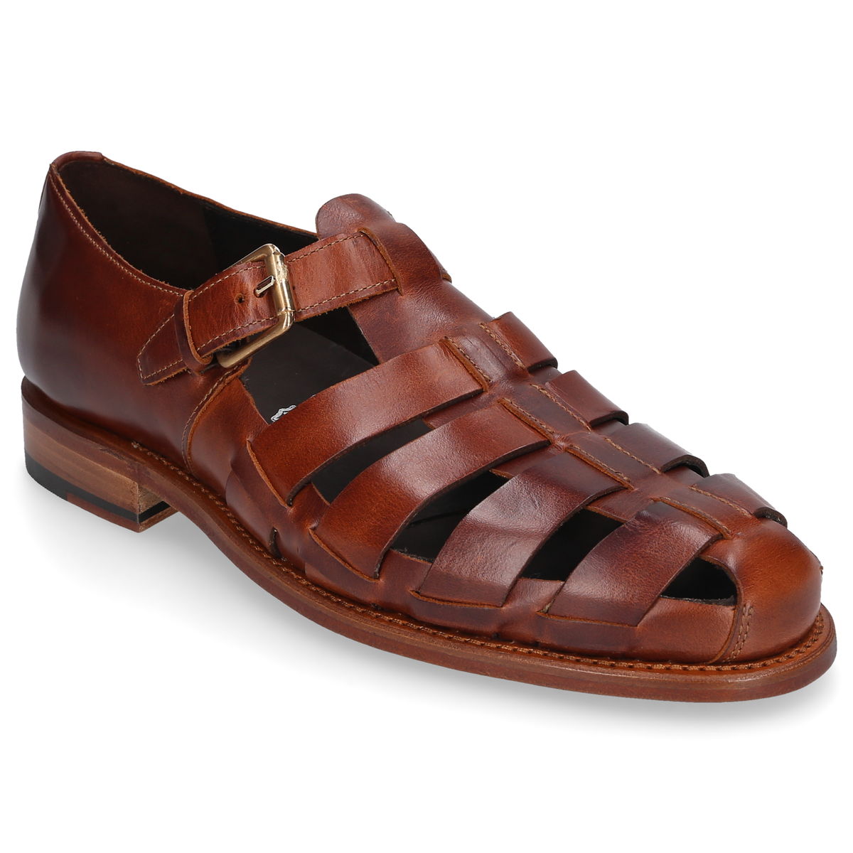 Heinrich Dinkelacker Herren Sandale London Sandale MA - Amber