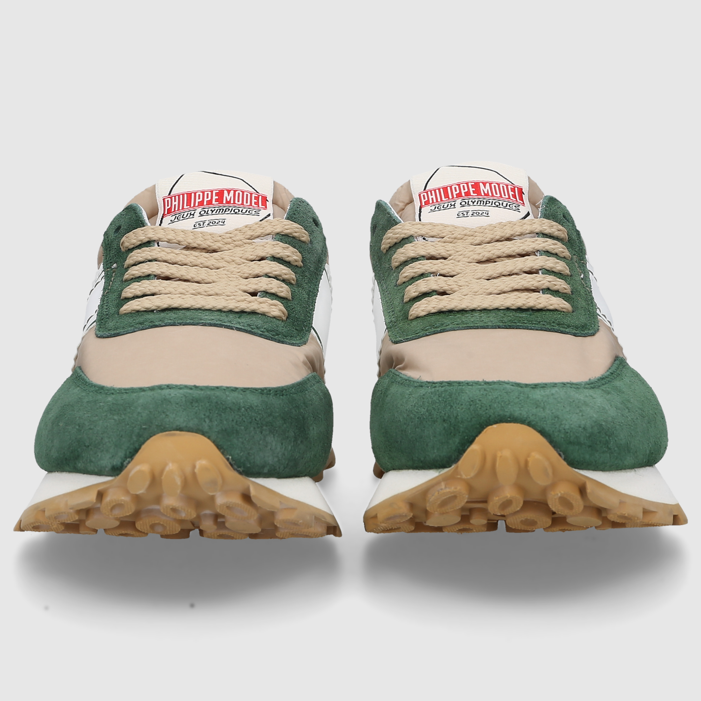 Philippe Model Damen Schuhe TOUR LOW WOMAN Sand/Green