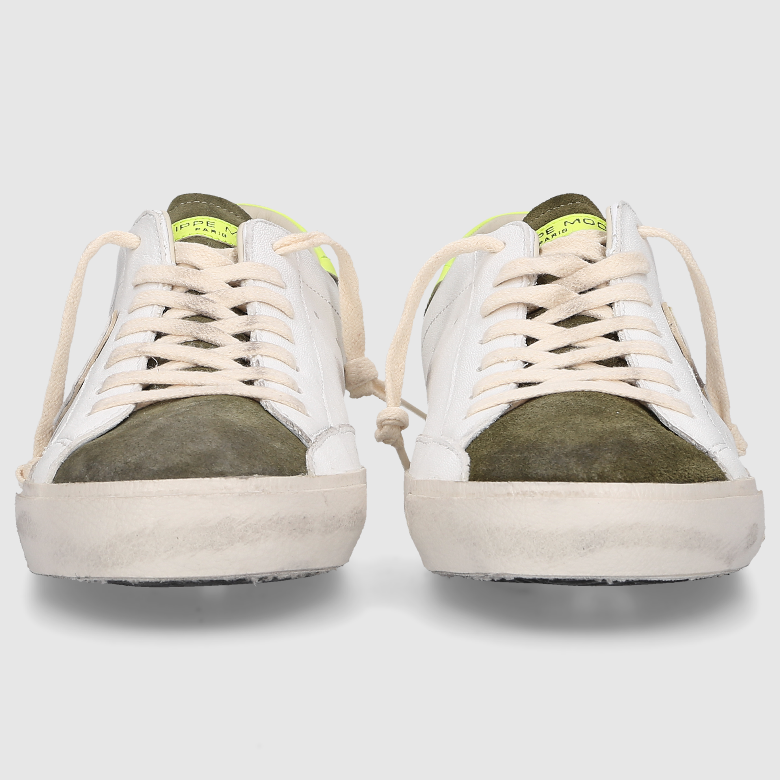 Philippe Model Herren Schuhe PRSX LOW MAN White/Military
