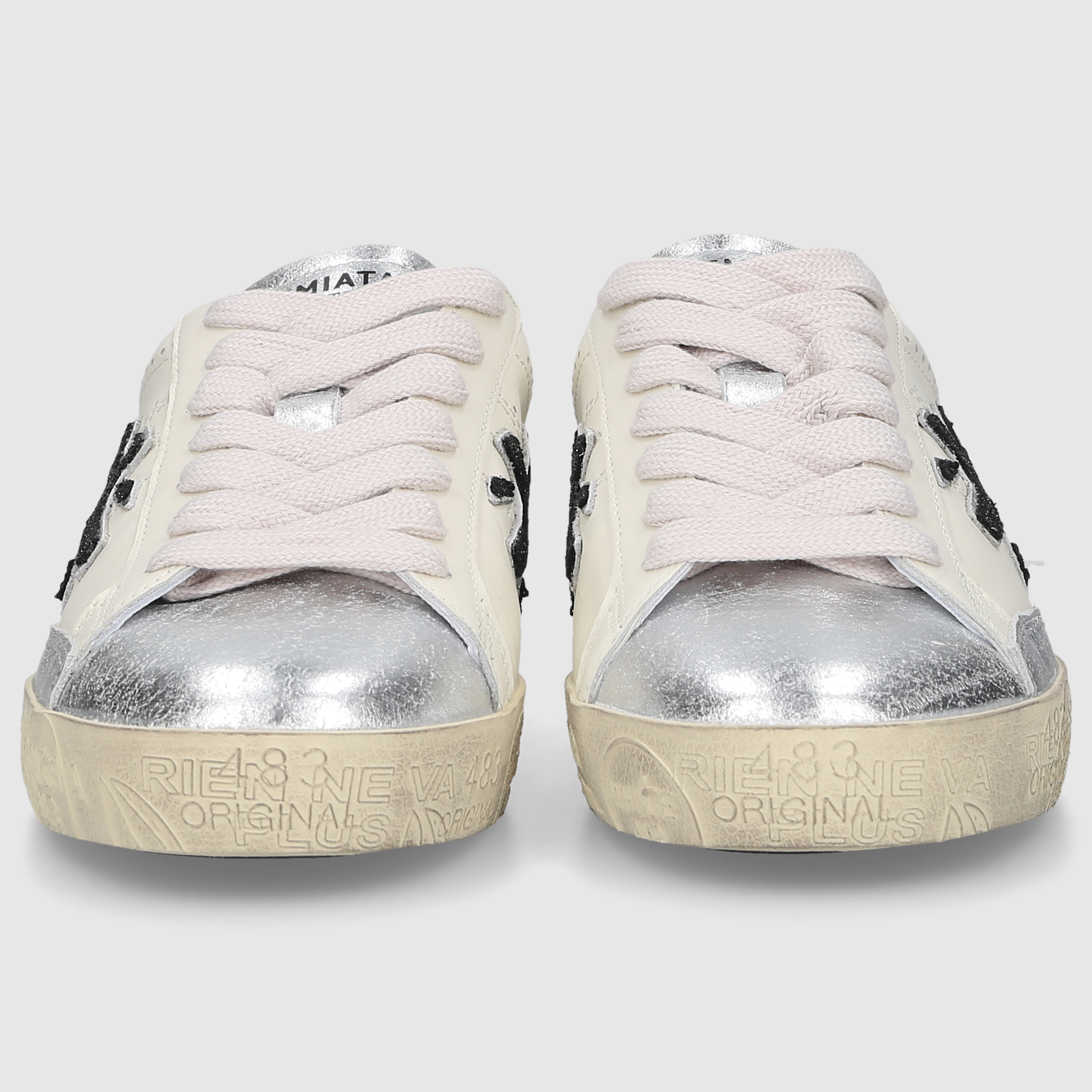 Premiata Damen Sneaker STEVEND-VAR 6936 Off White+Silver