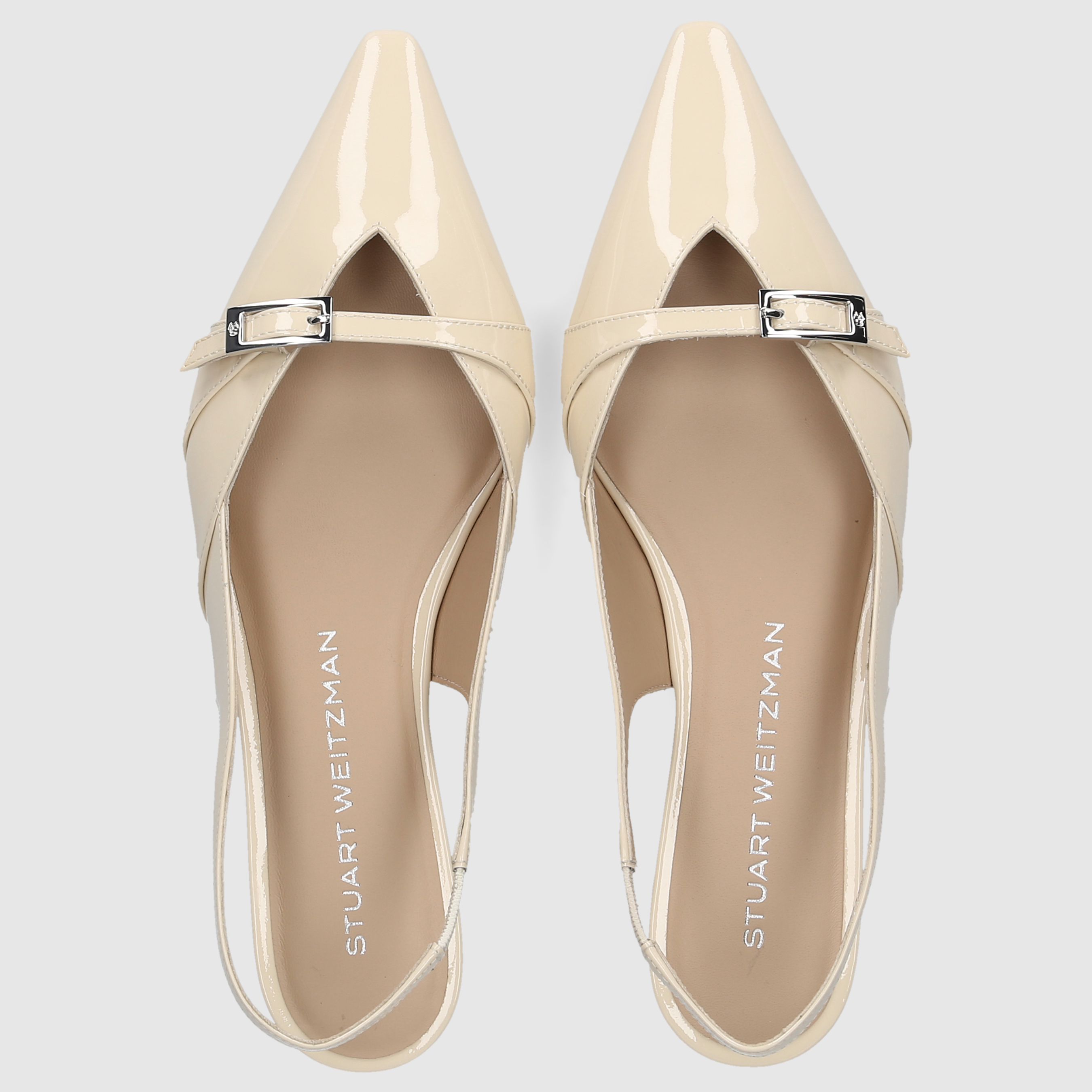 Stuart Weitzman Damen Loafer GEORGIE SLINGBACK Linen