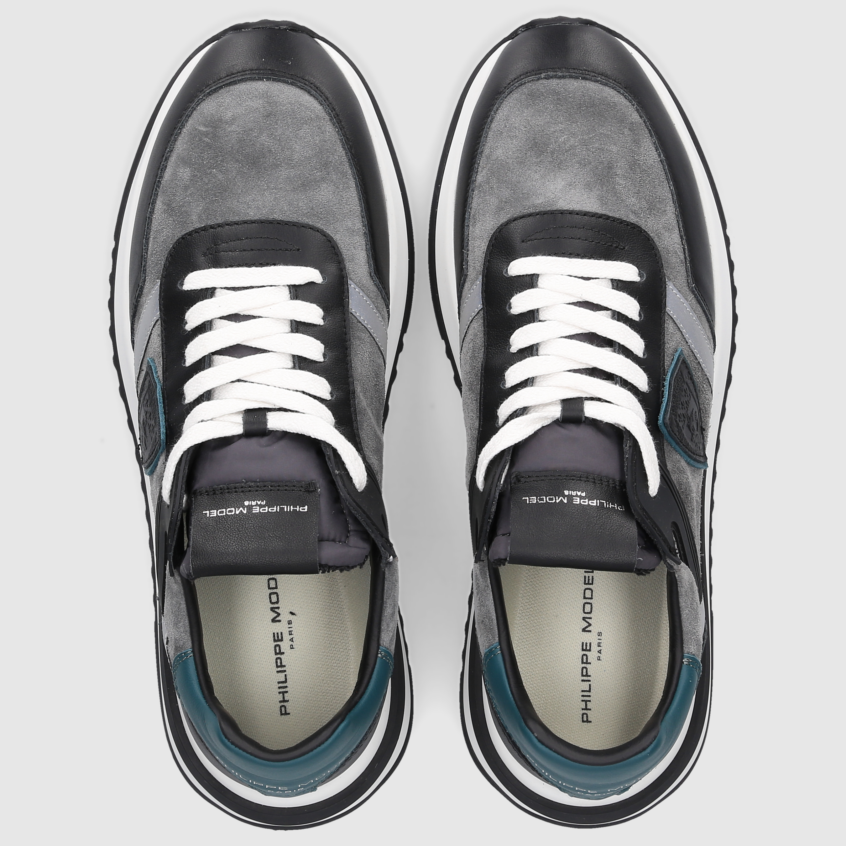 Philippe Model Herren Schuhe TROPEZ 2.1 LOW MAN Black/Green