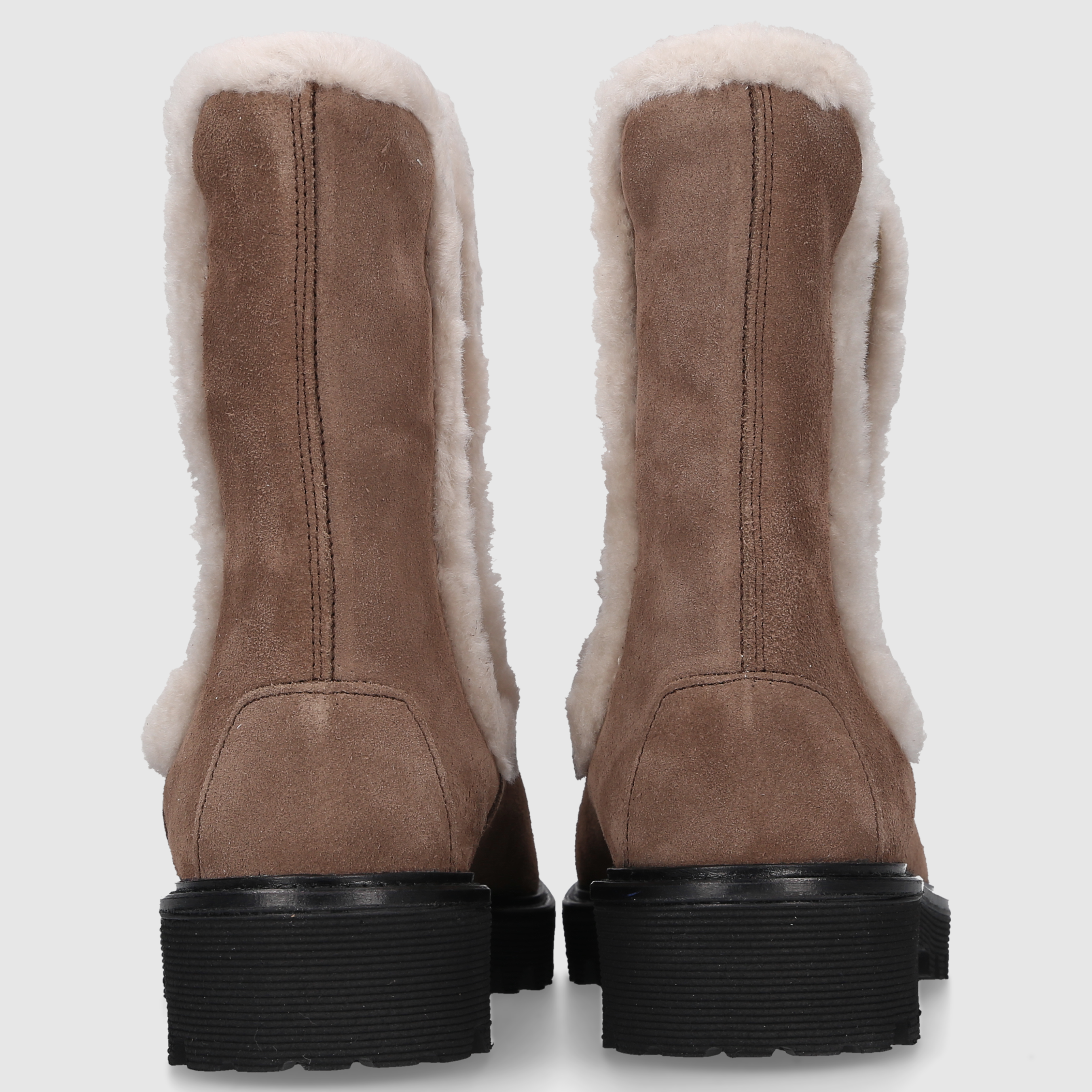 EN AVANT Damen Stiefeletten VALENCIA Veloursleder braun-kombi
