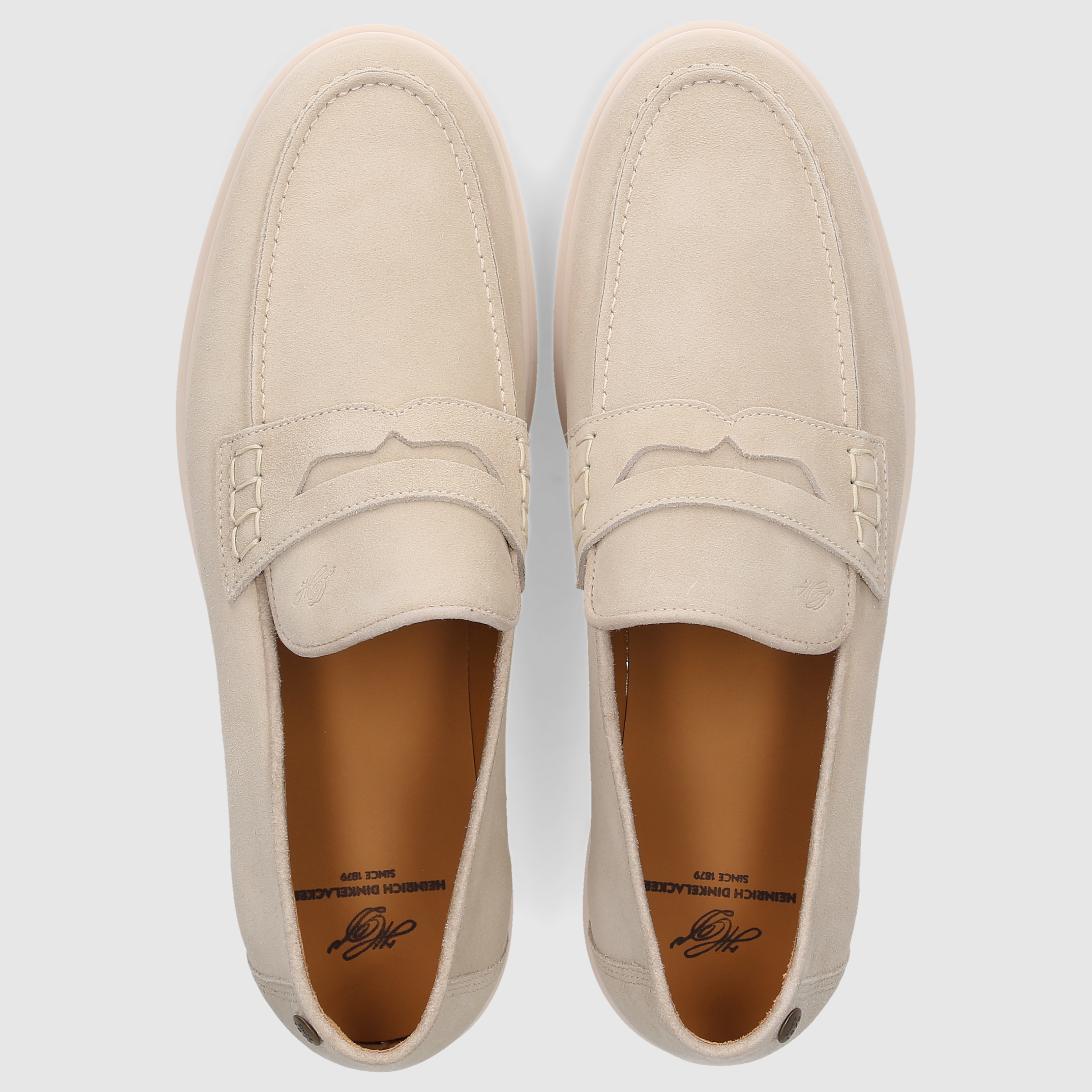 Heinrich Dinkelacker Men's Genua Penny Loafer V - Beige