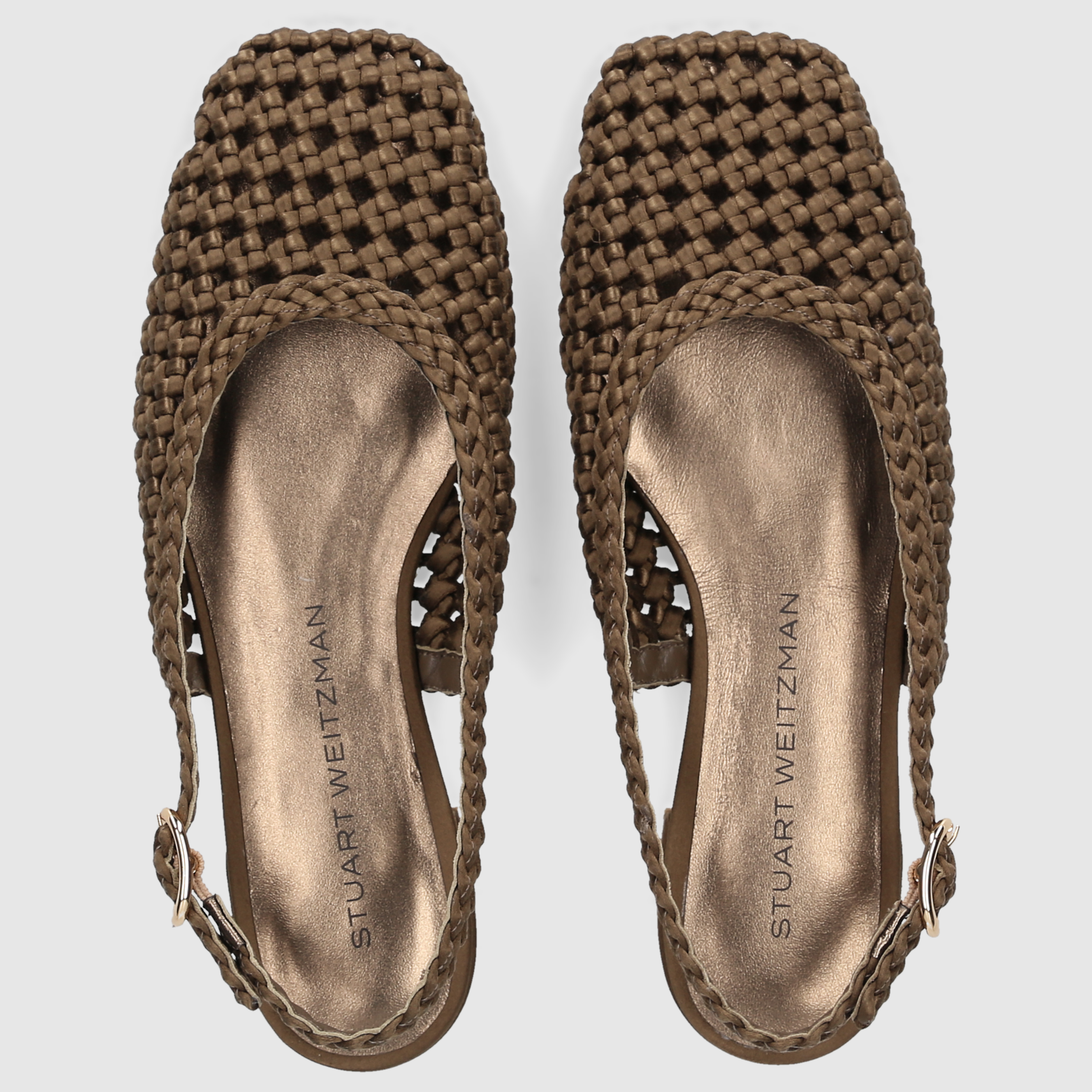 Stuart Weitzman Damen Loafer MARINA SLINGBACK Golden Olive