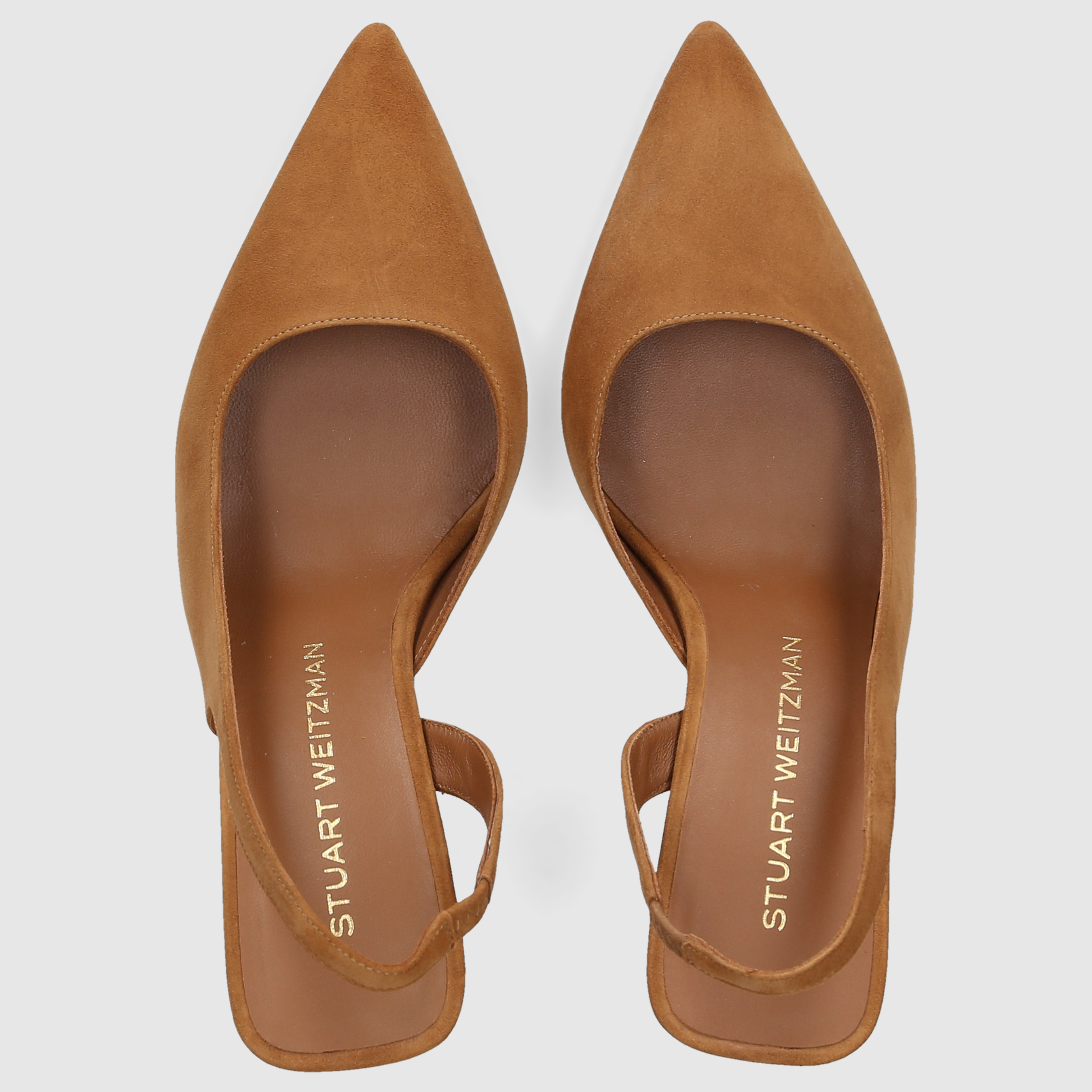 Stuart Weitzman Damen Pumps VNNIE 85 DRSAY SLNGB Toasted Almond