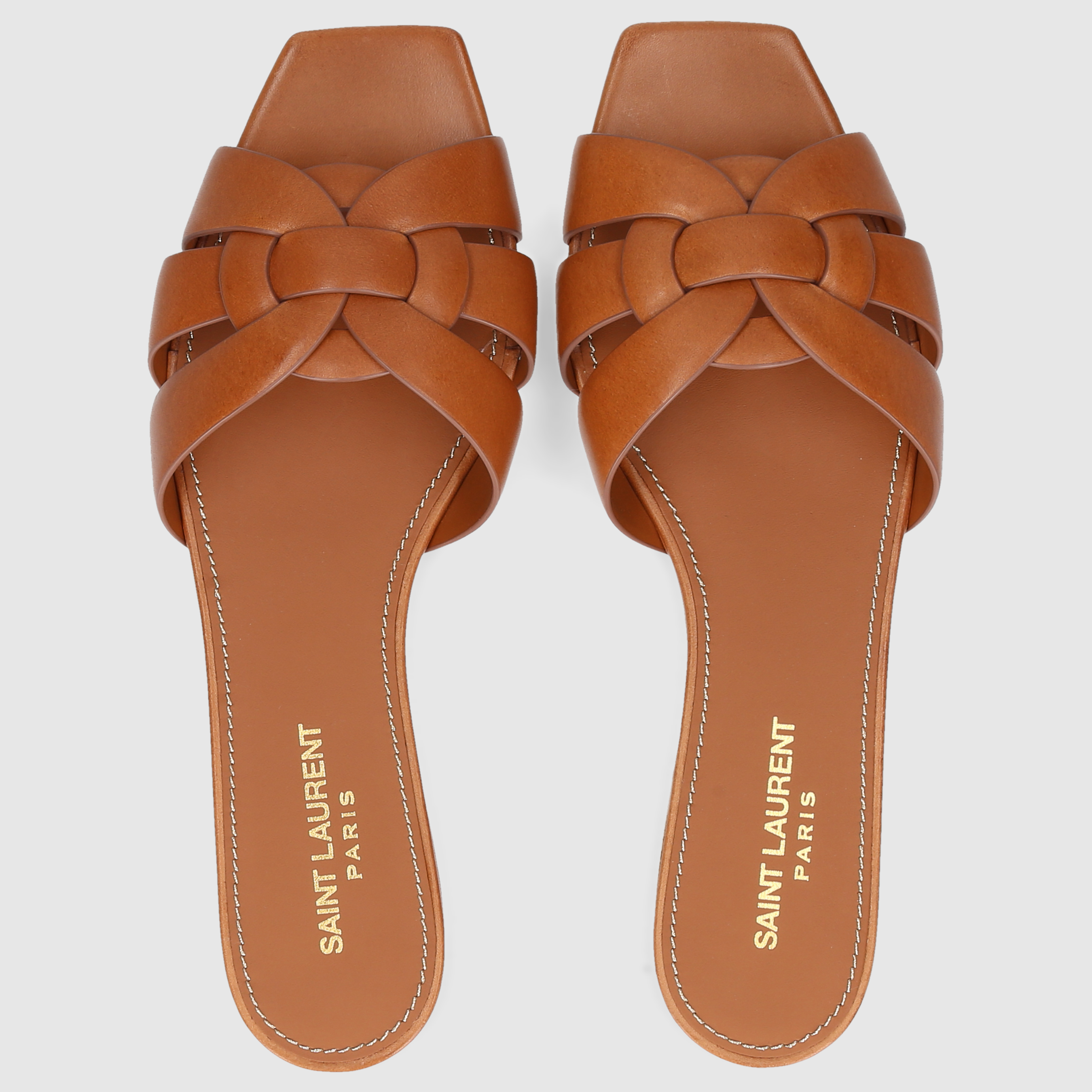 Saint Laurent Damen Clogs 571952 Braun