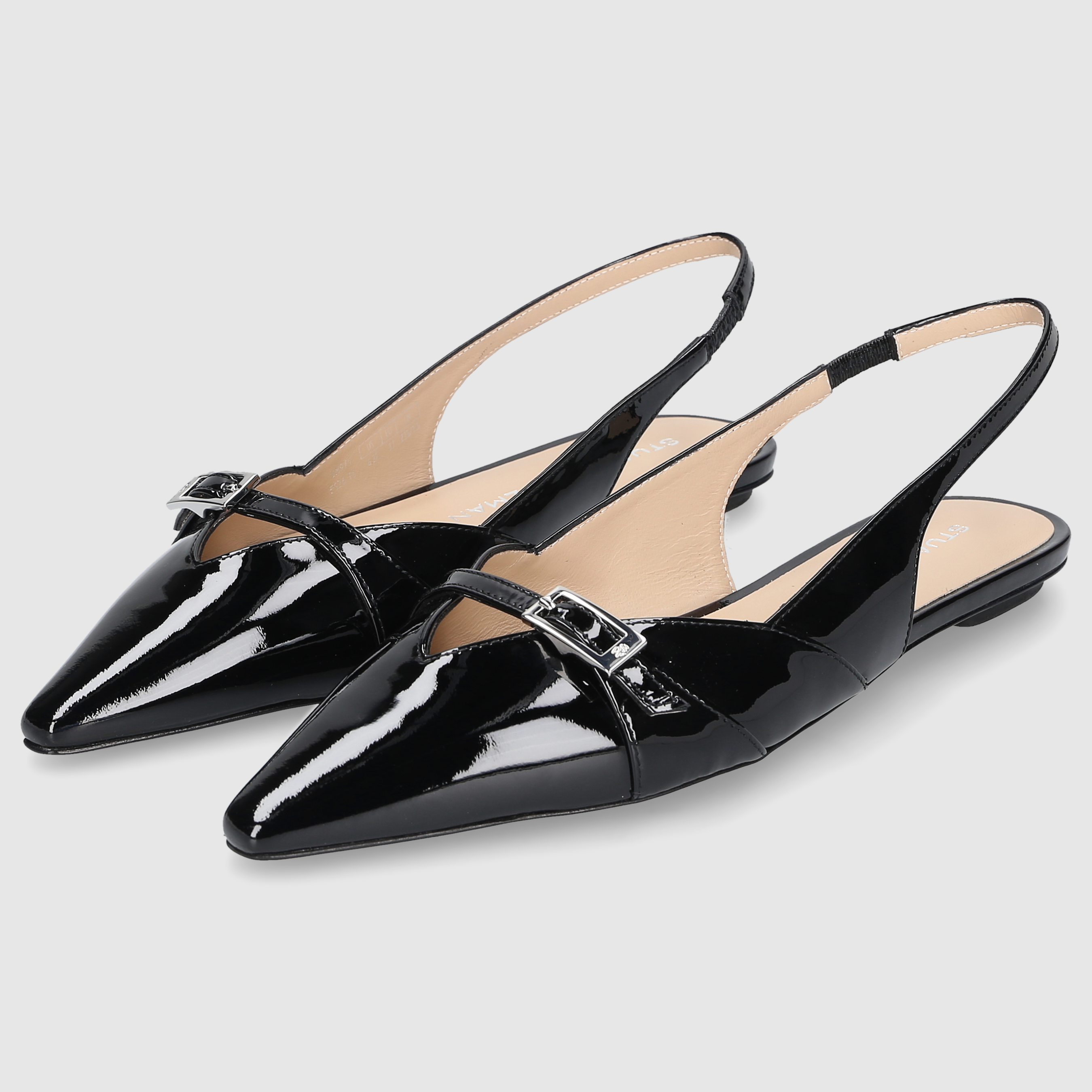 Stuart Weitzman Damen Loafer GEORGIE SLINGBACK Black