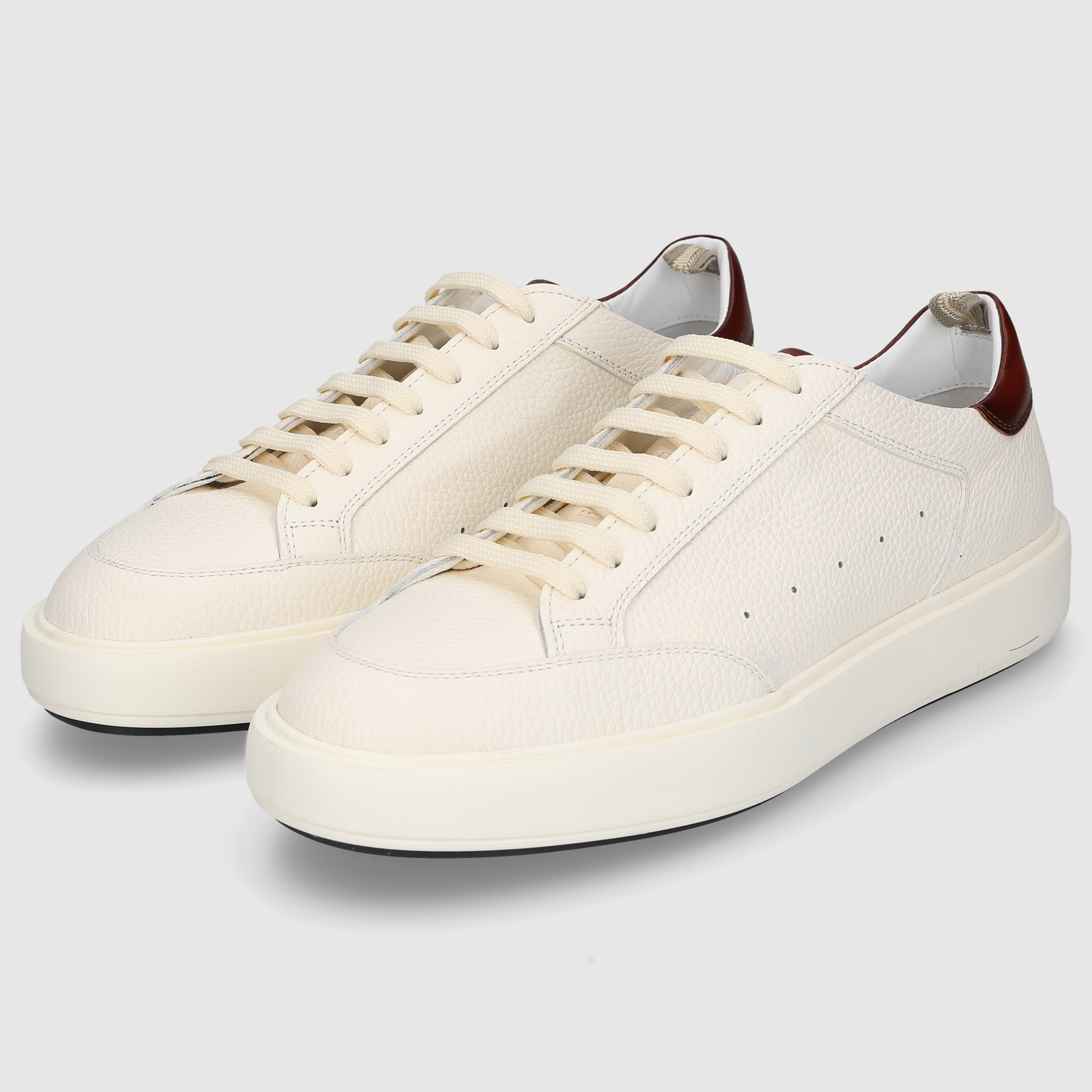 Officine Creative Herren Sneaker SEQUEL/001 Bianco/ Dk Tan