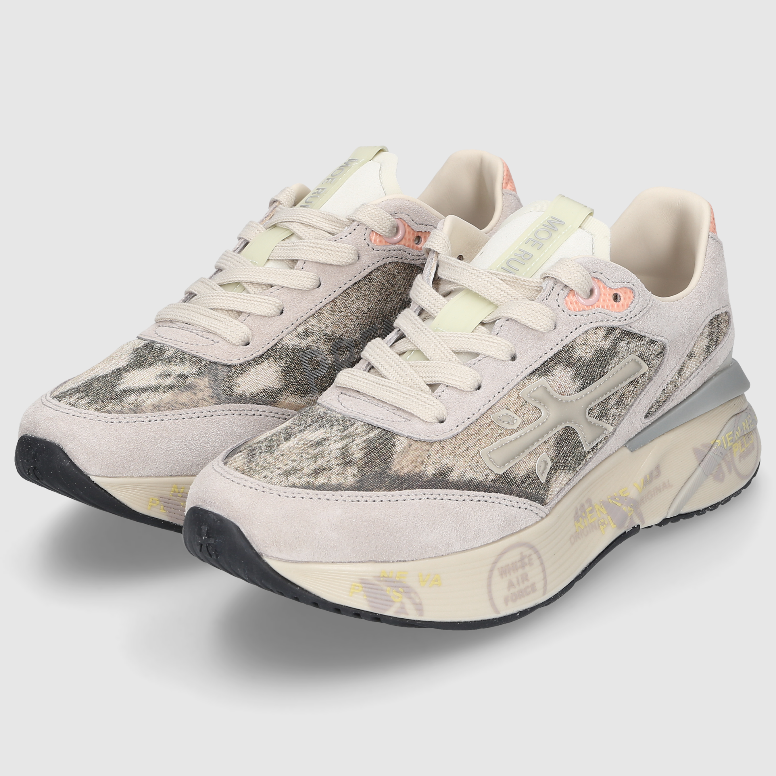 Premiata Damen Sneaker MOERUND-VAR 8083 Animalier Phyton