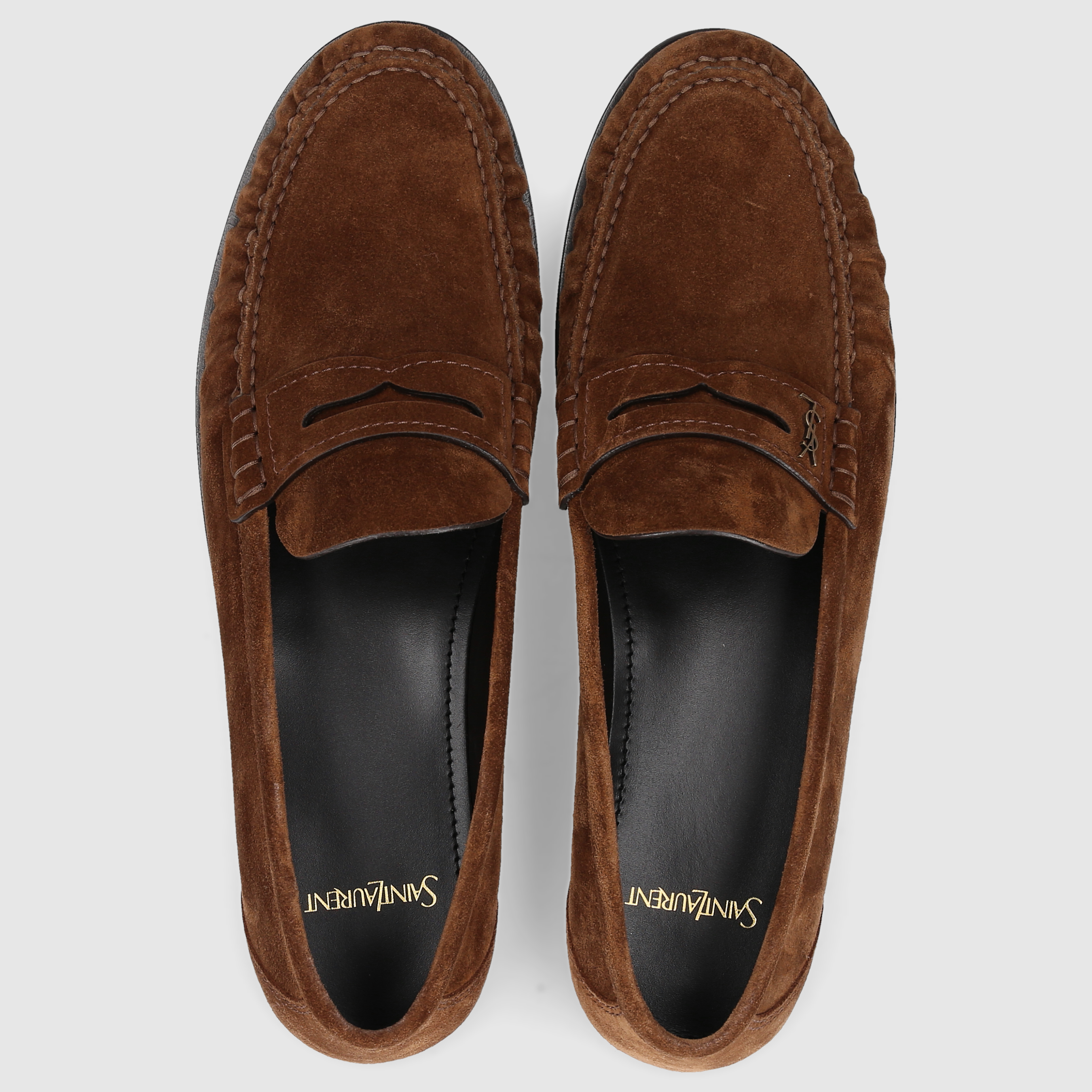 Saint Laurent Herren Slipper 821173 Braun