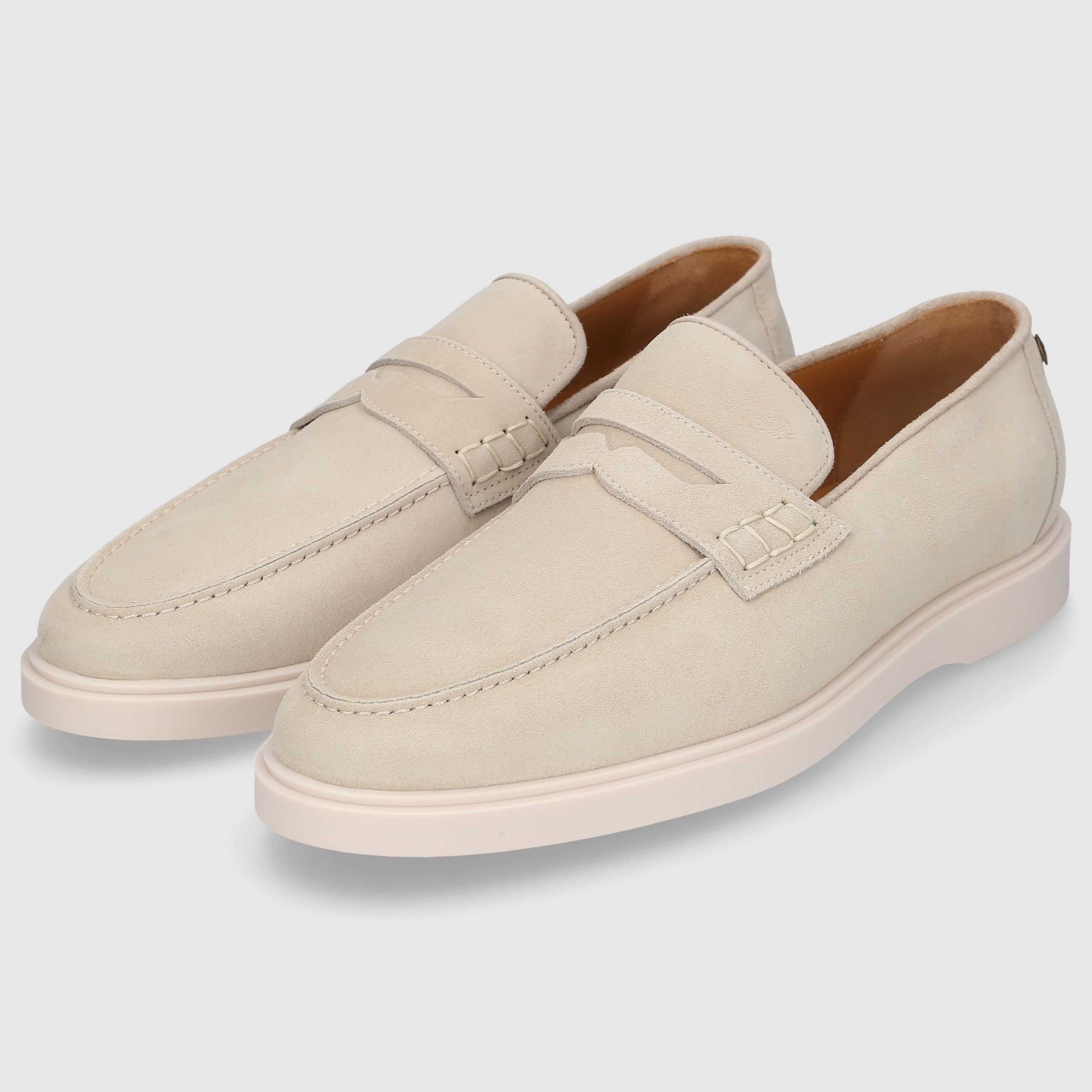 Heinrich Dinkelacker Men's Genua Penny Loafer V - Beige
