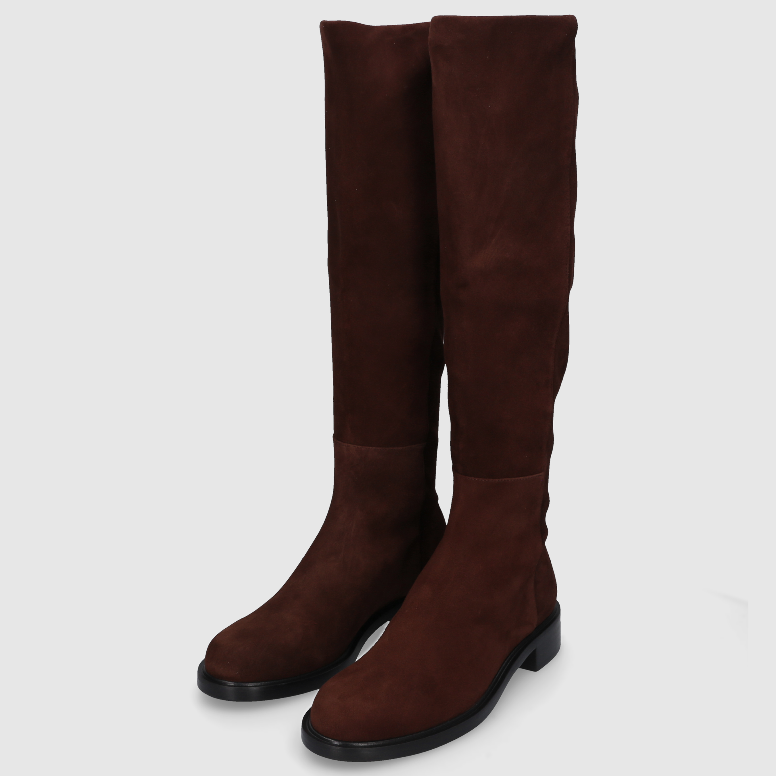 Stuart Weitzman Damen Boot 5050GISELE KNEEHI BO Walnut/Walnut/Black