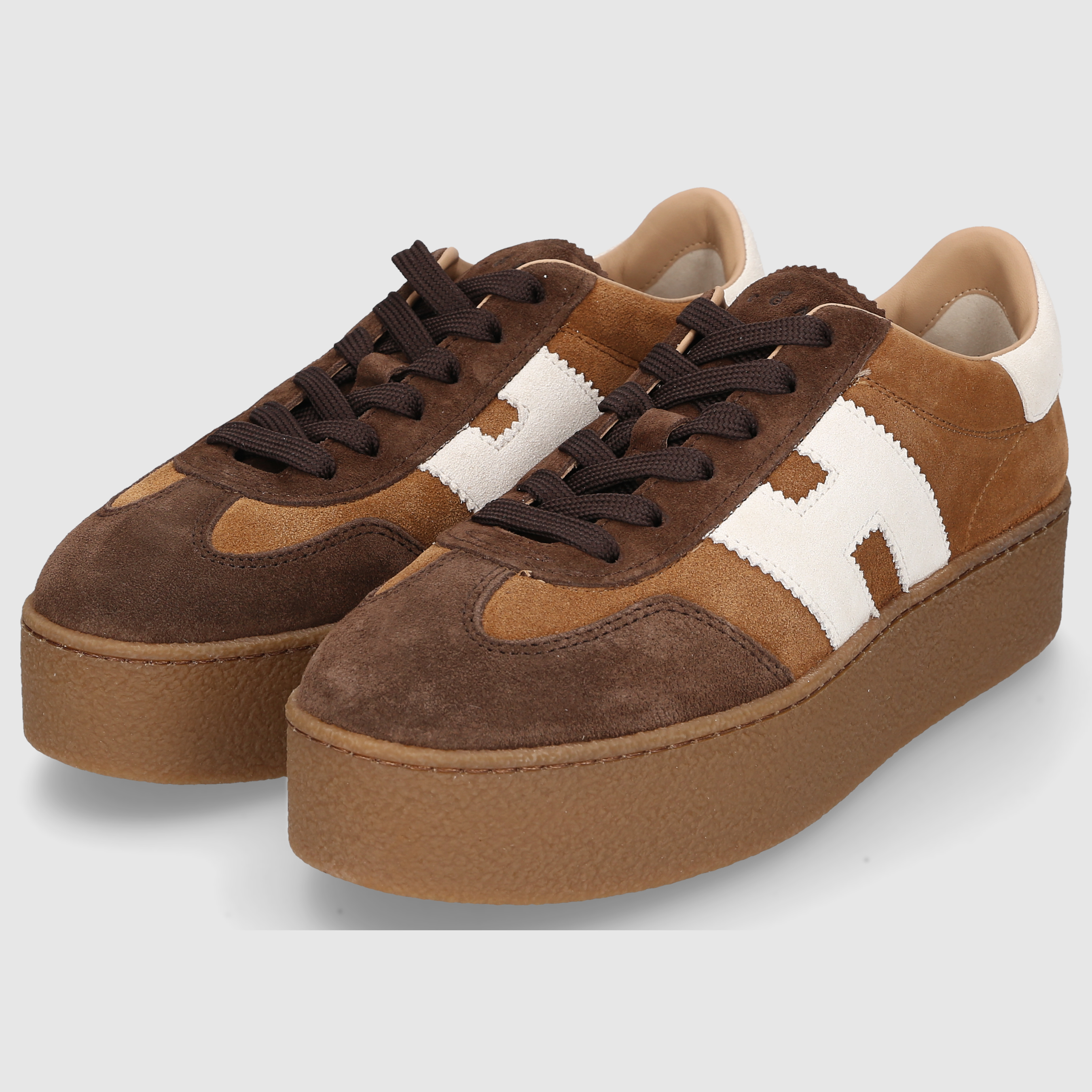 Hogan Damen Sneaker HXW6980FB6TTQ7 BRAUN-COGNAC