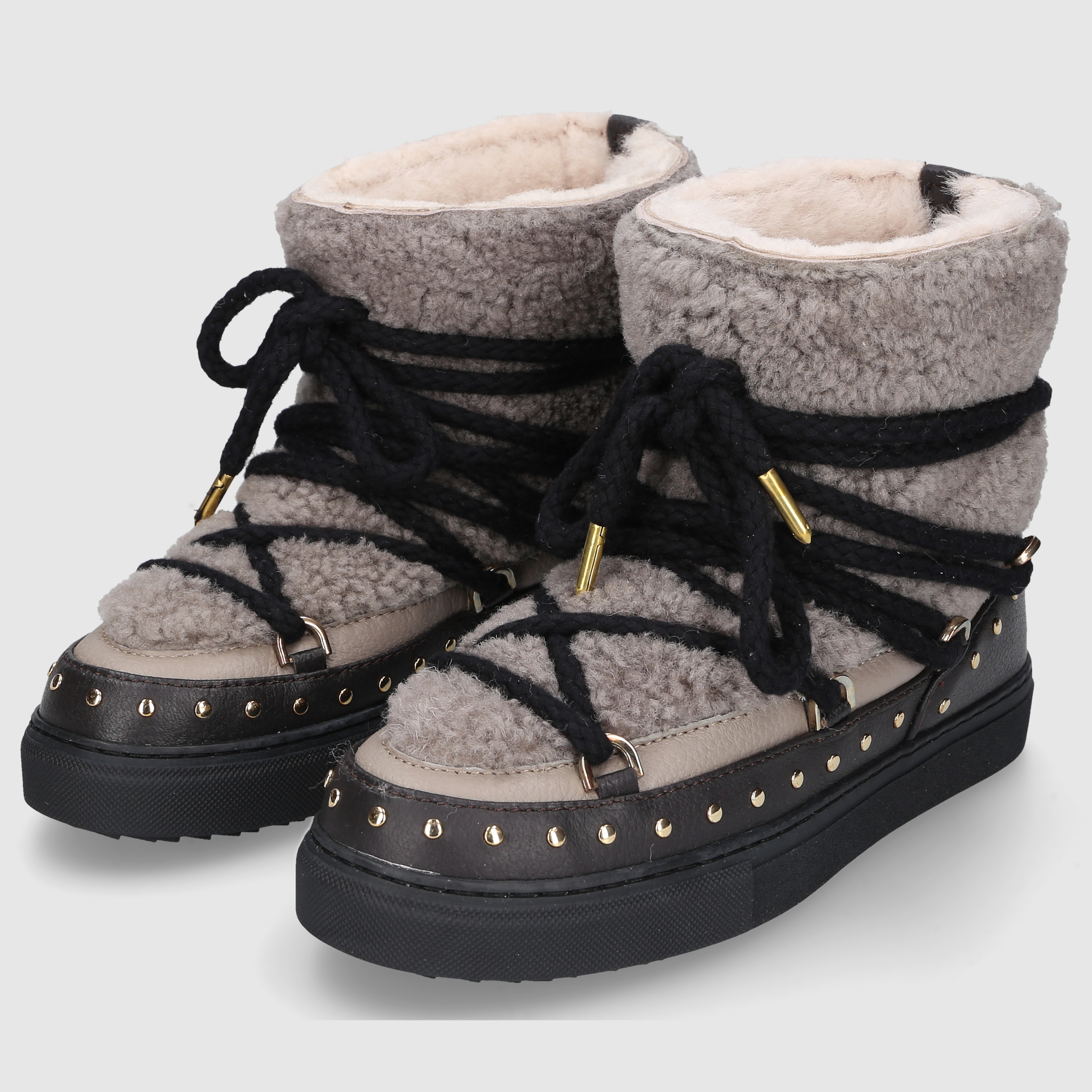 Inuikii Damen Boot CURLY ROCK Taupe