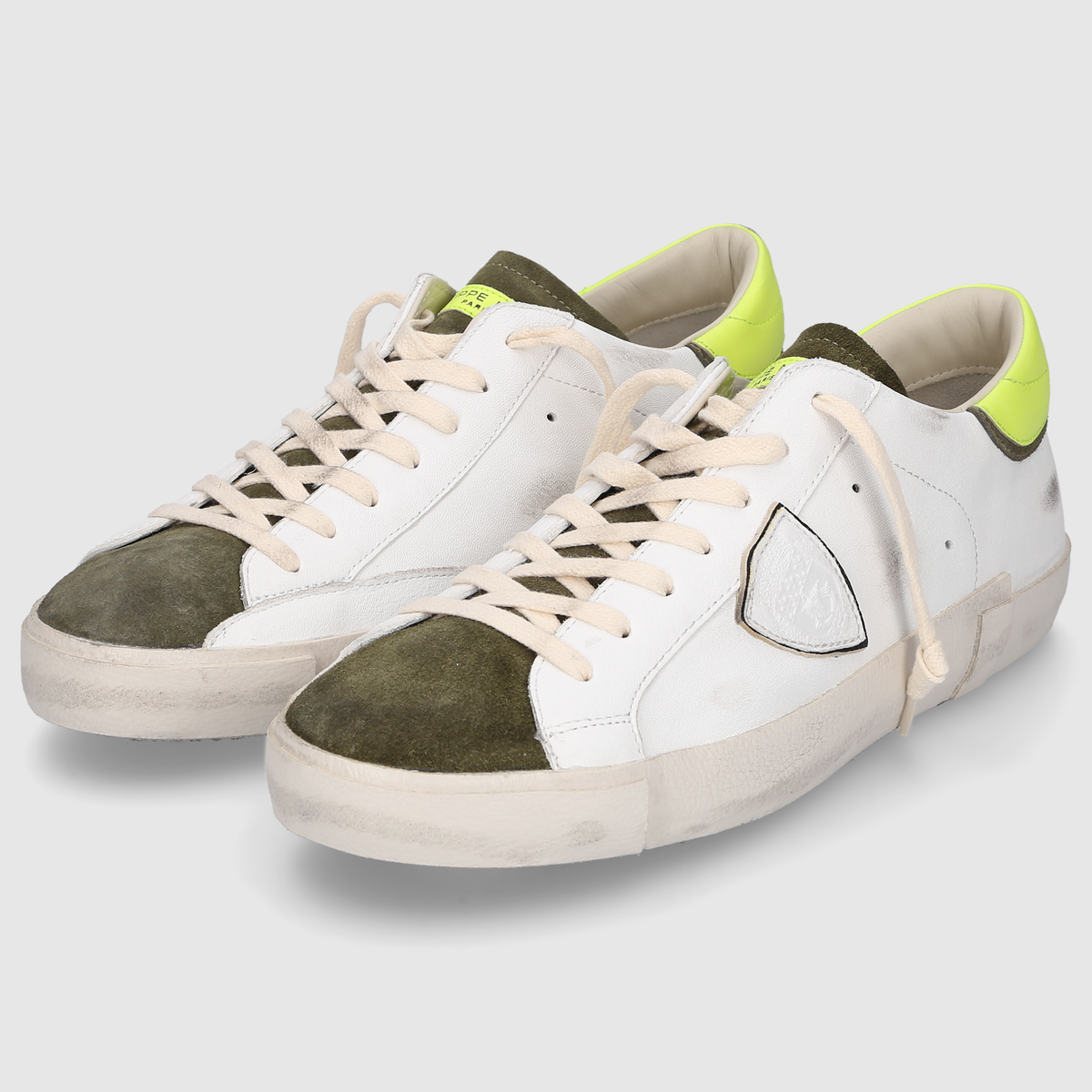 Philippe Model Herren Sneaker PRSX LOW MAN White/Military
