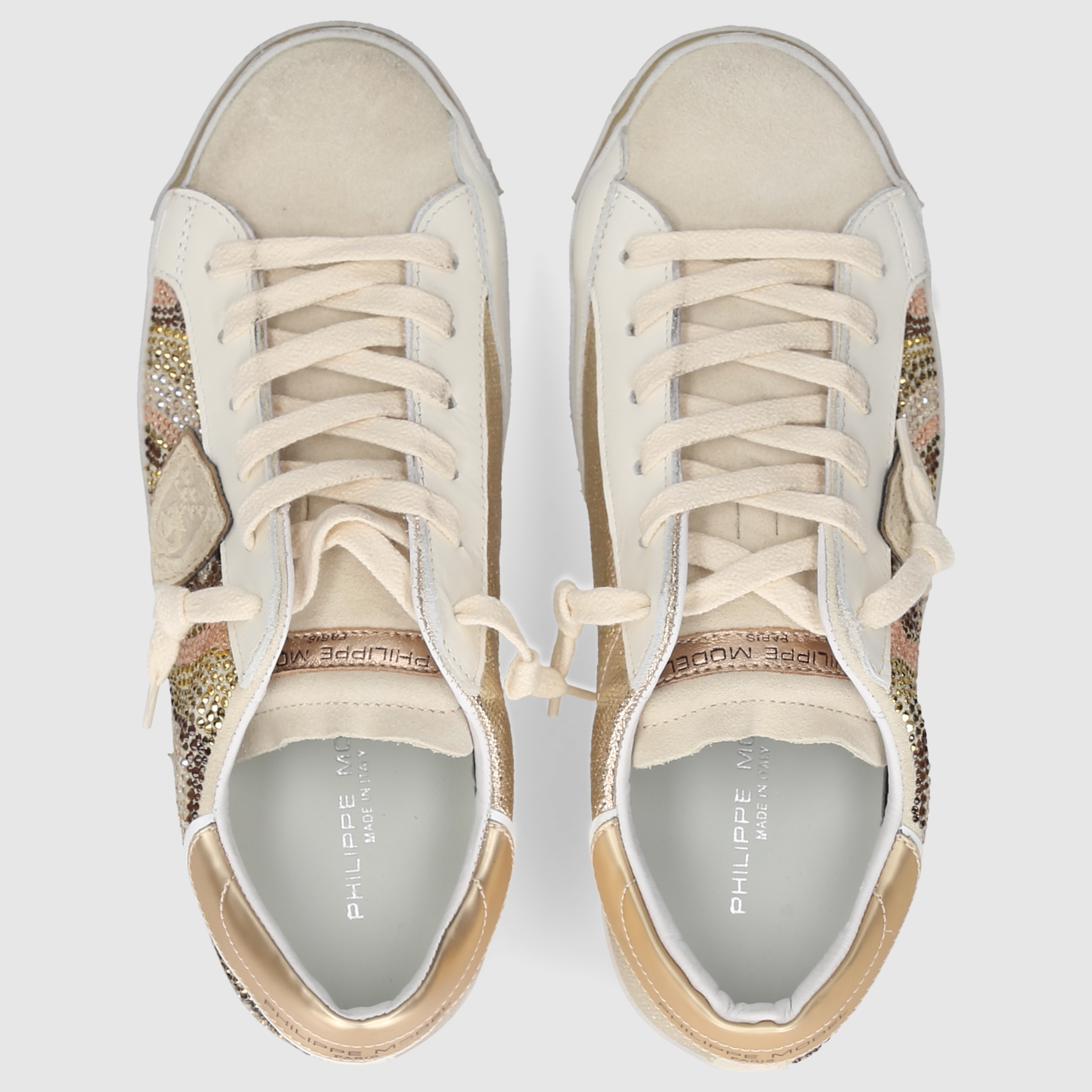 Philippe Model Damen SNEAKER PRLD BEIGE-GOLD