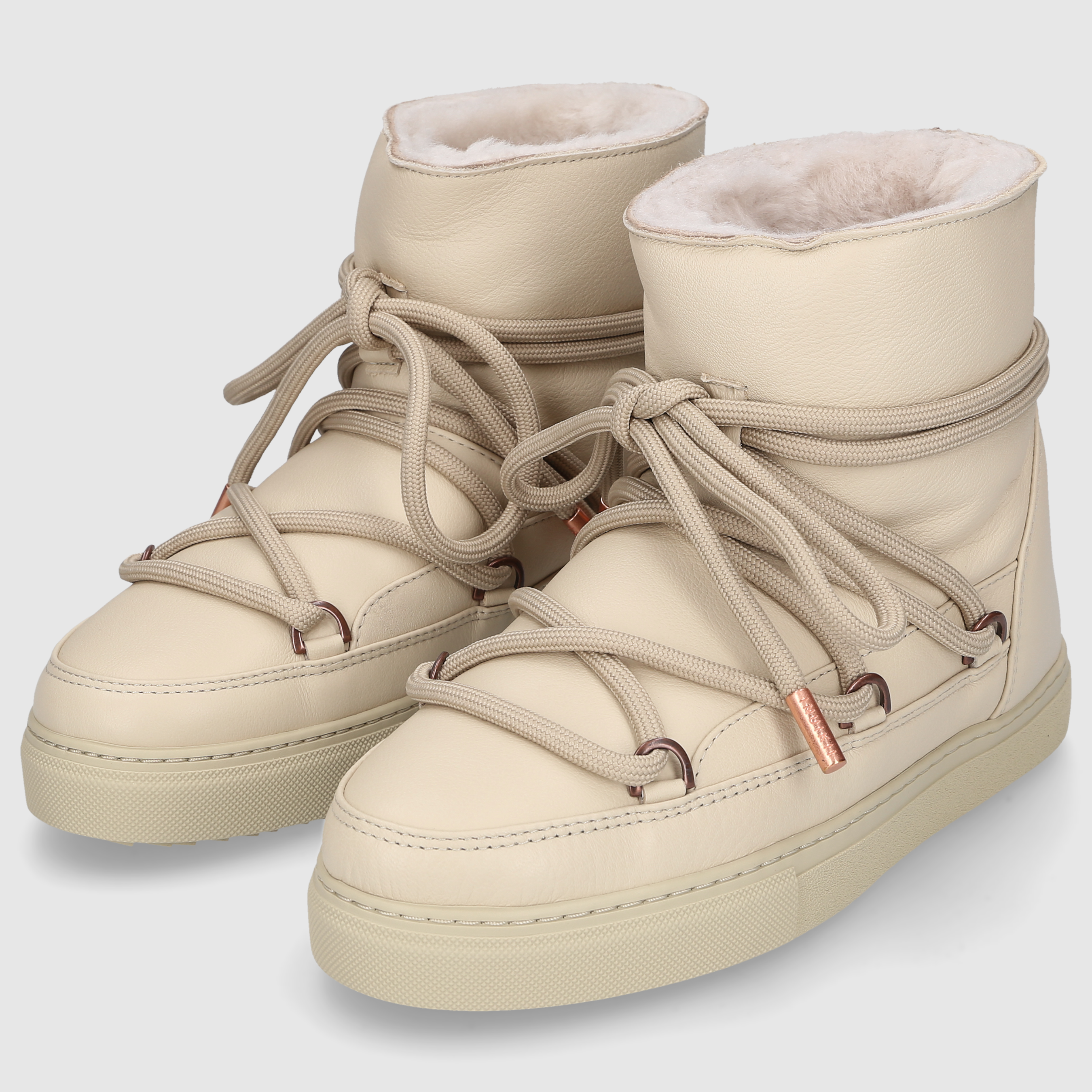 Inuikii Damen Sneaker FULL LEATHER Cream