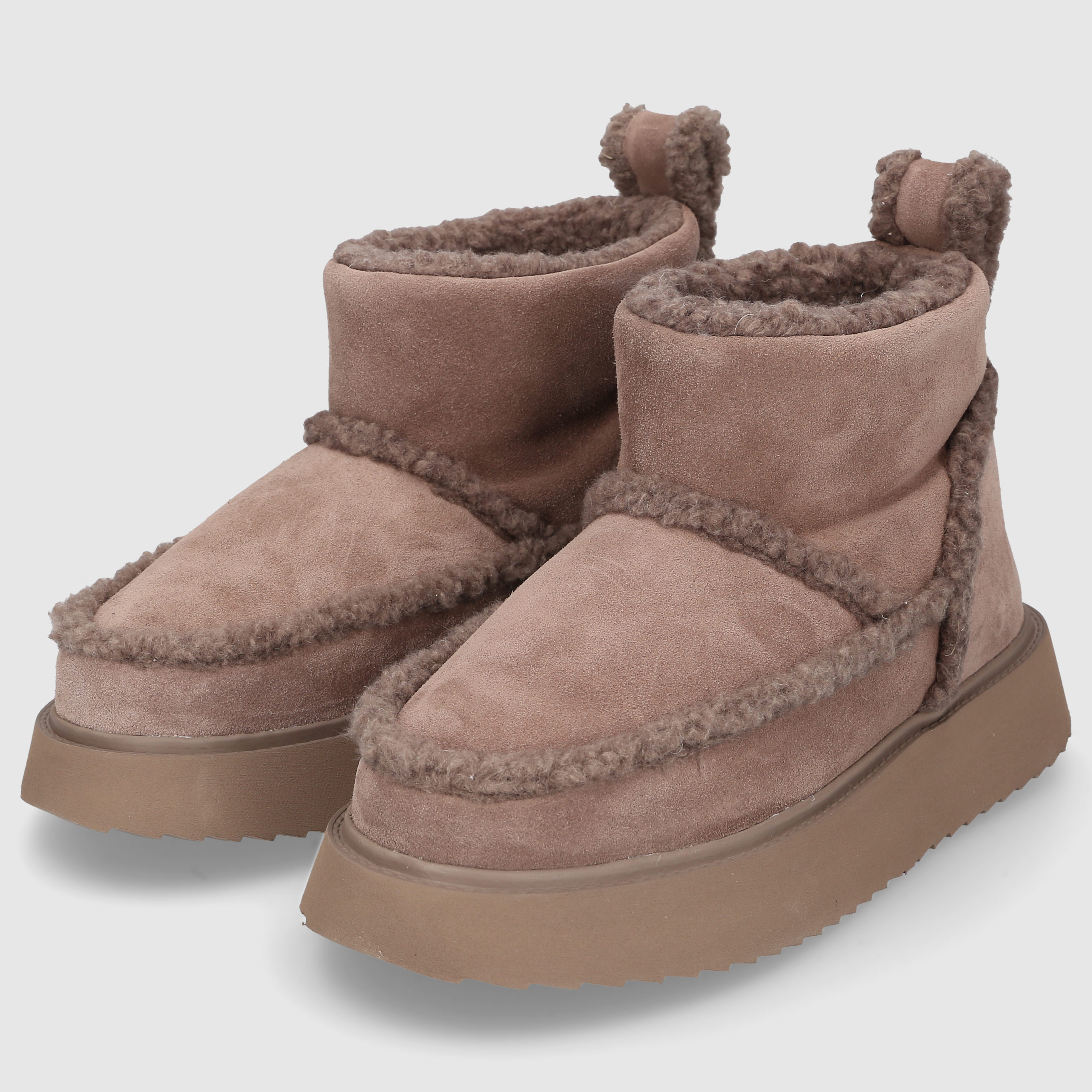 Inuikii Damen Boot SHEARLING MICRO Taupe