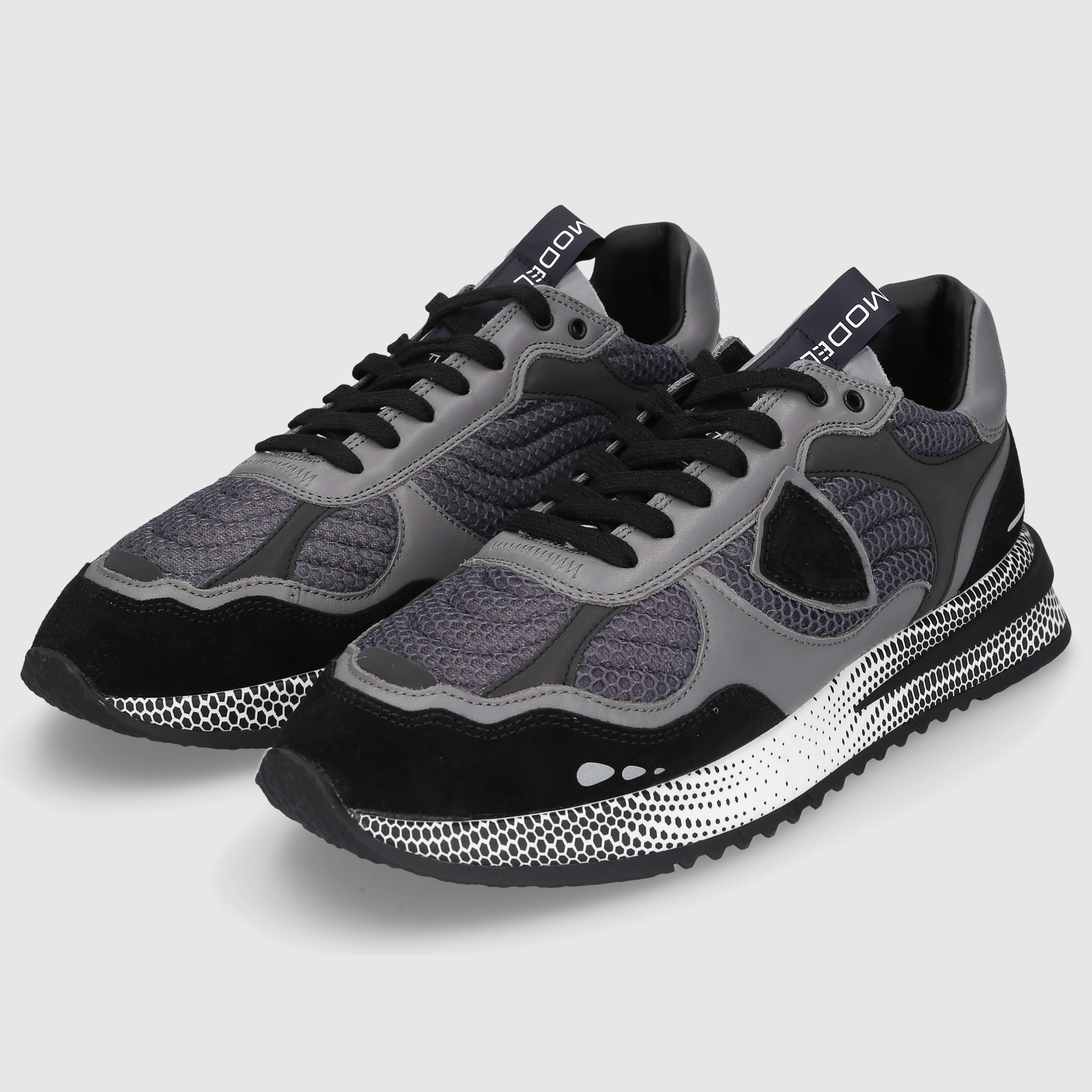 Philippe Model Herren Sneaker OLYMPIQUE LOW MAN Black/Grey