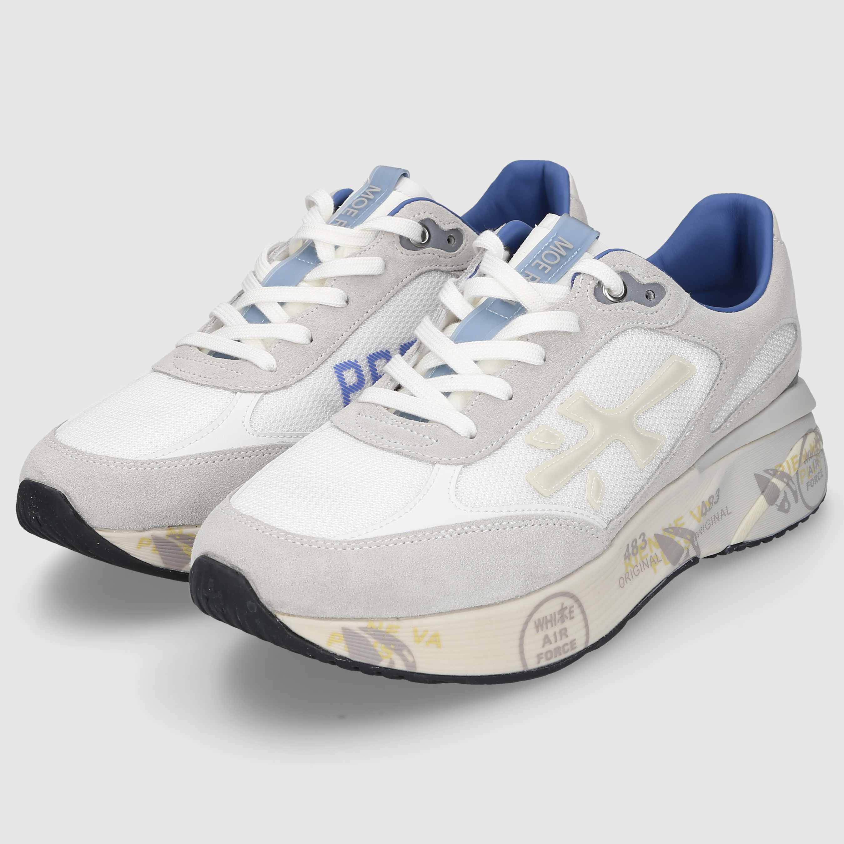 Premiata Herren Sneaker MOERUN-VAR 8075 White