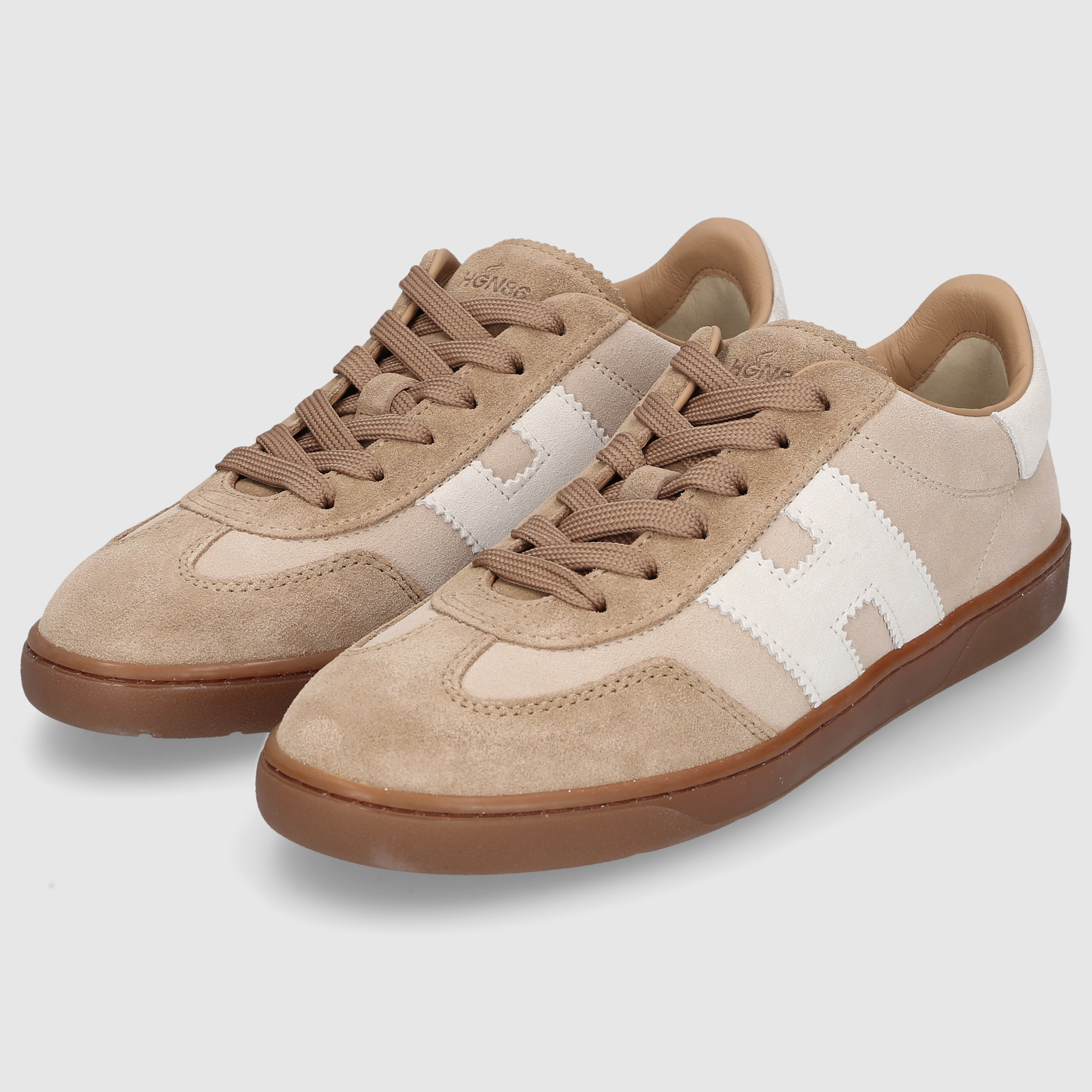 Hogan Damen Sneaker HXW6470FB6TTQ7 BEIGE-BRAUN