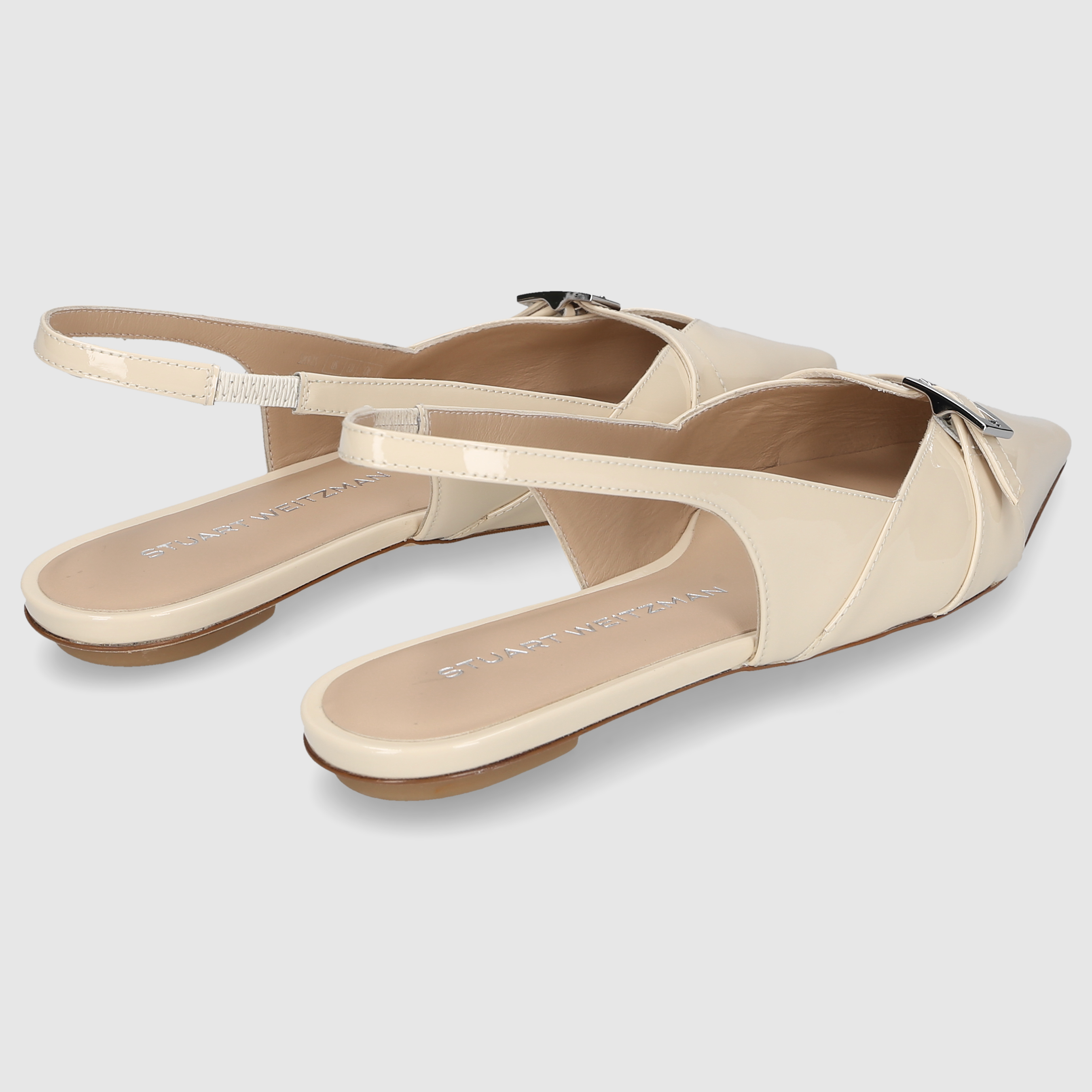 Stuart Weitzman Damen Loafer GEORGIE SLINGBACK Linen
