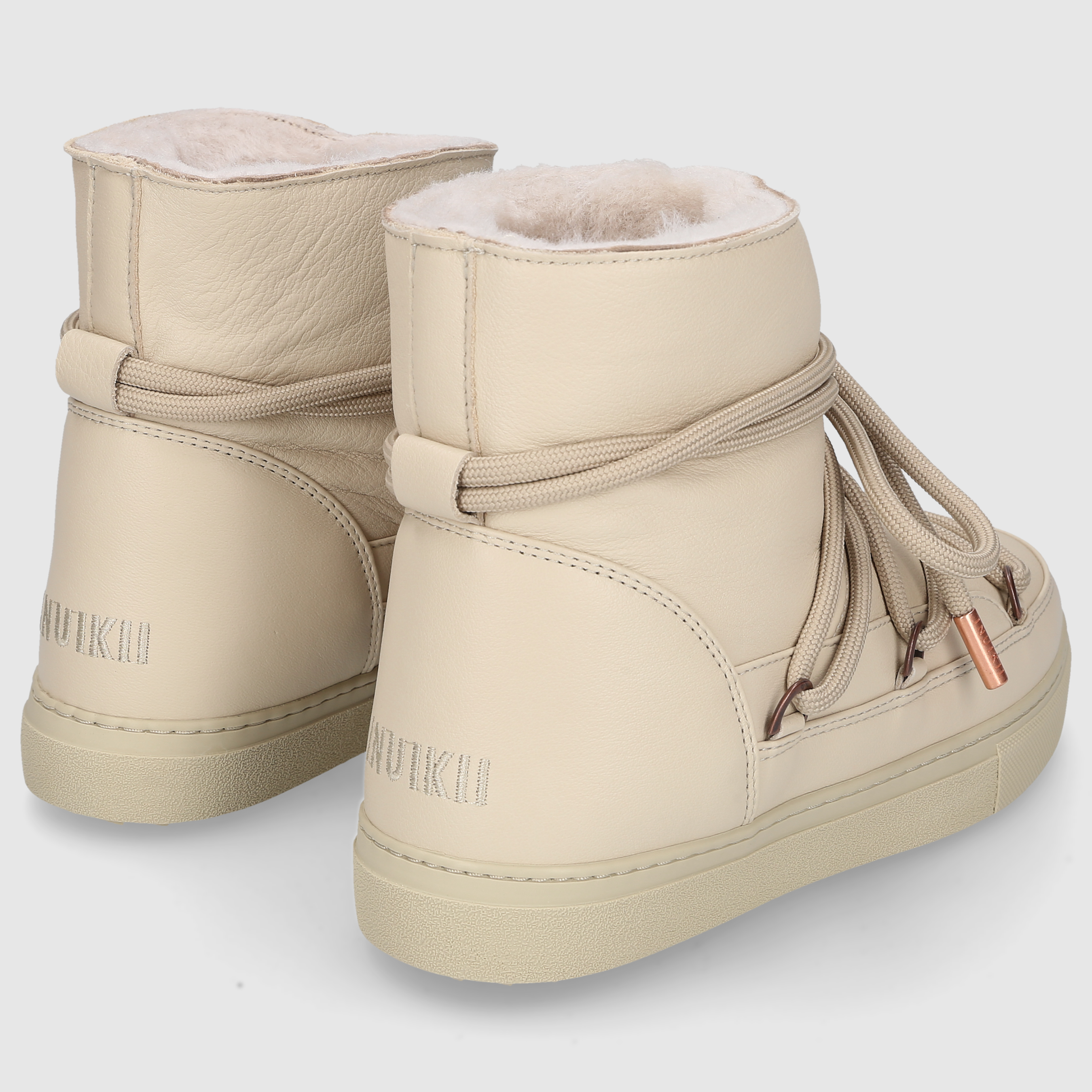 Inuikii Damen Sneaker FULL LEATHER Cream