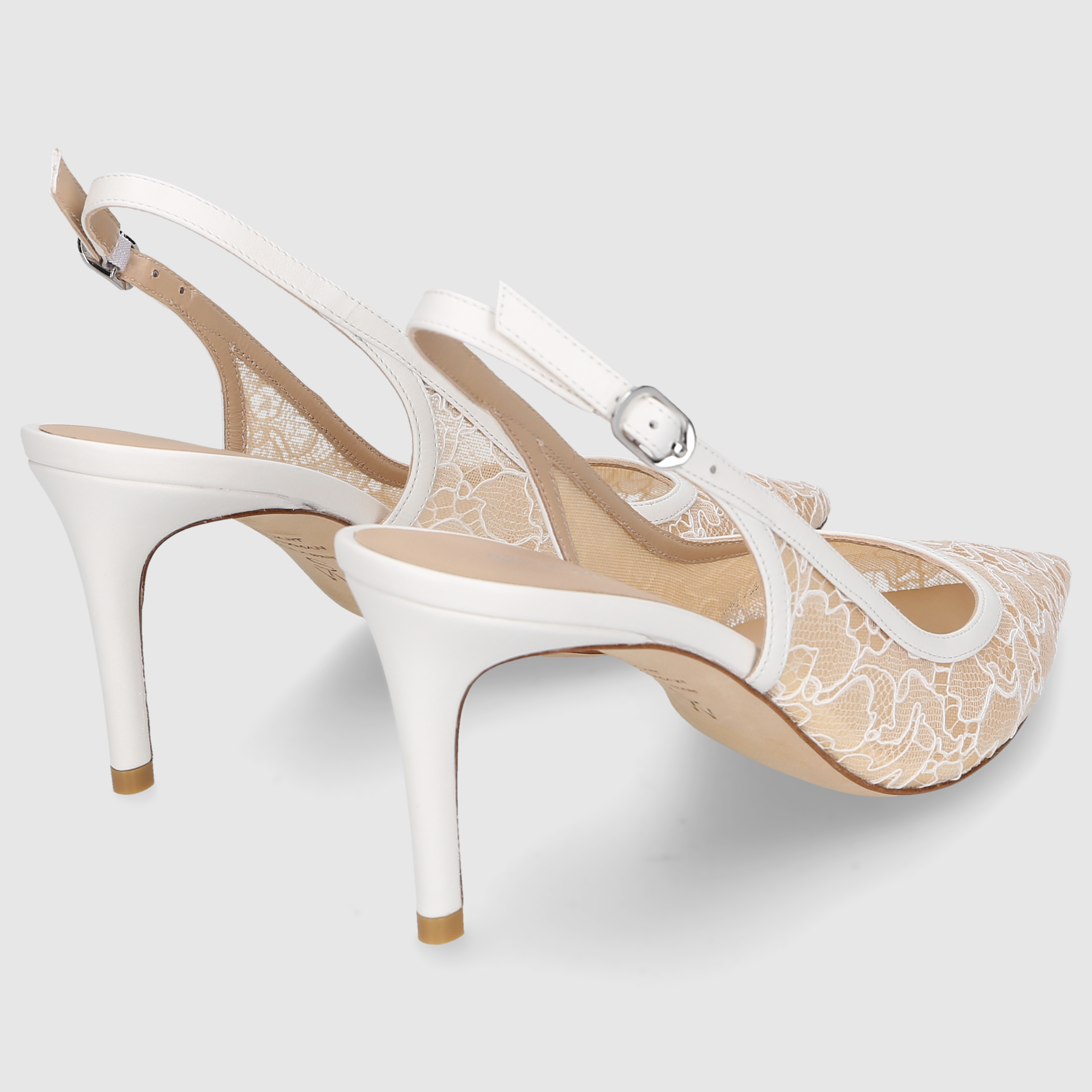 Stuart Weitzman Damen Pumps STUART POWER SLGBK 7 Blanco/Beige/Blanco