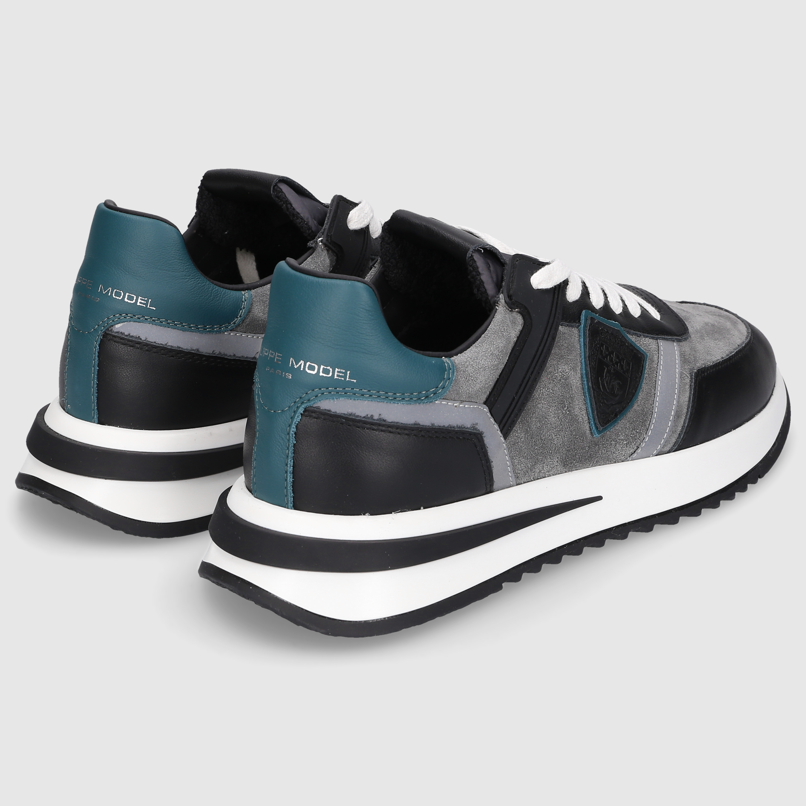 Philippe Model Herren Sneaker TROPEZ 2.1 LOW MAN Black/Green