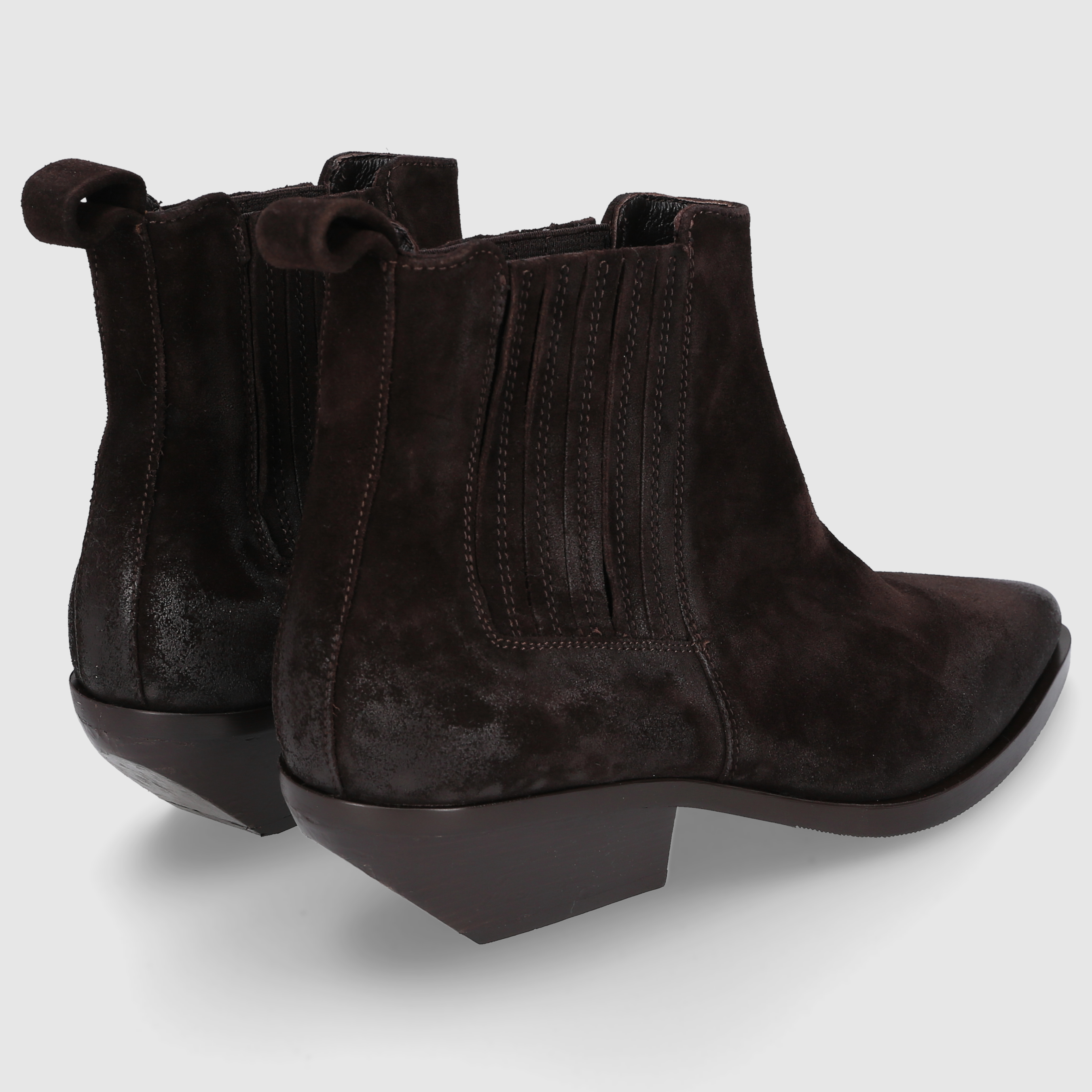 Elena Iachi women's ankle boots E4027 DK-BROWN
