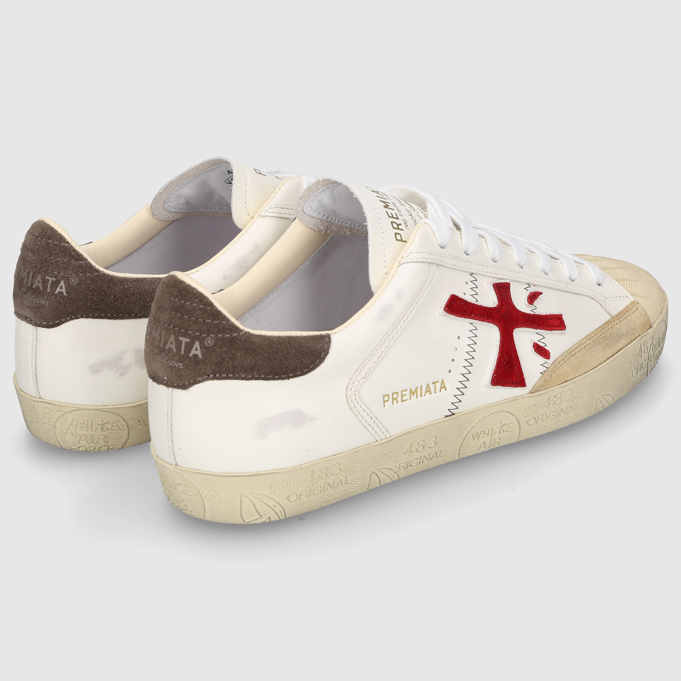 Premiata Herren Sneaker STEVEN-VAR 8044 White