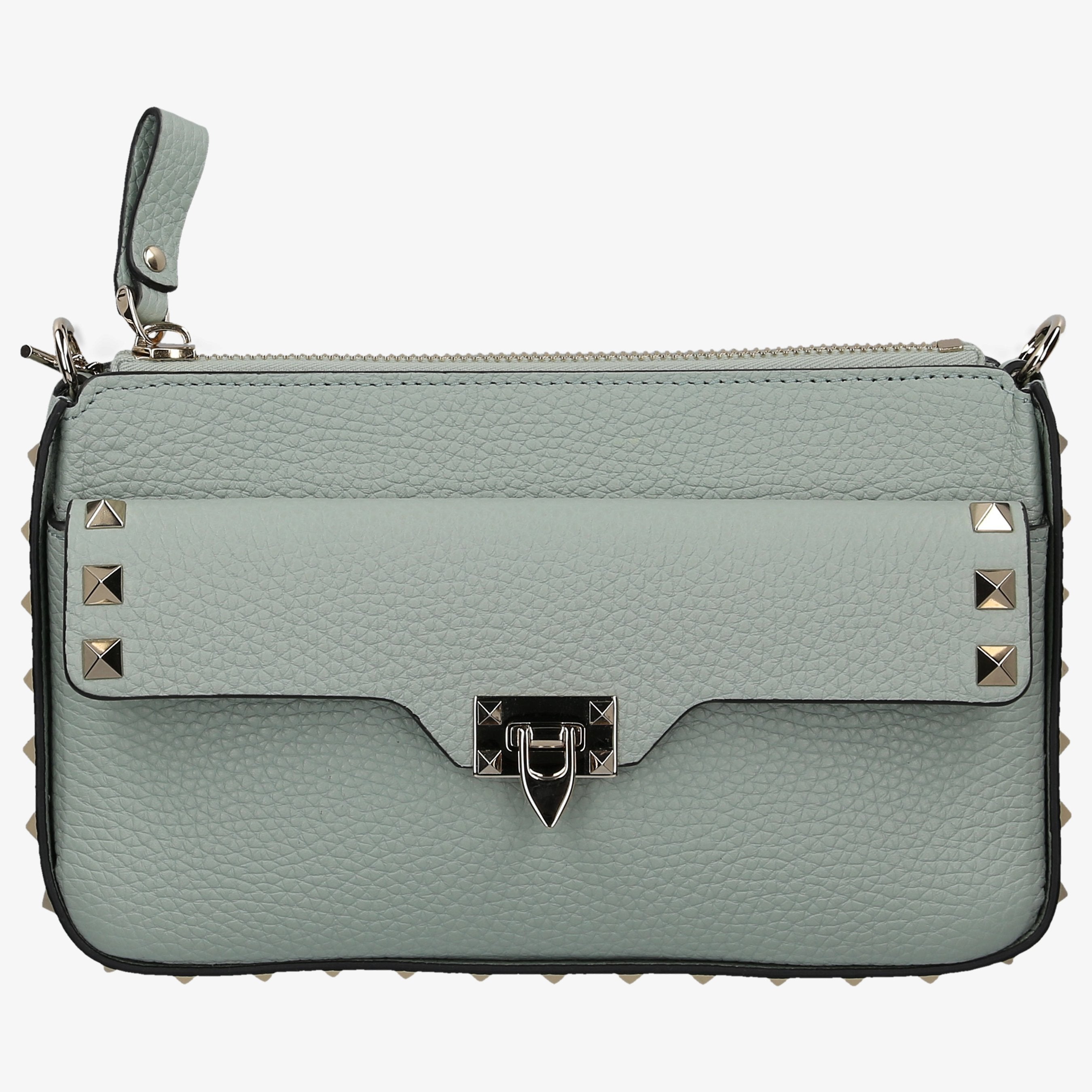 Valentino Garavani Damen Schultertasche ROCKSTUD CHAIN Kalbsleder