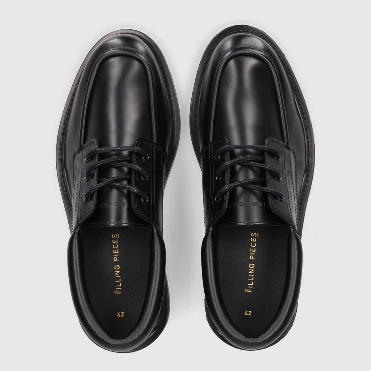 Filling Pieces Herren Klassiker Low Deck Polido Black