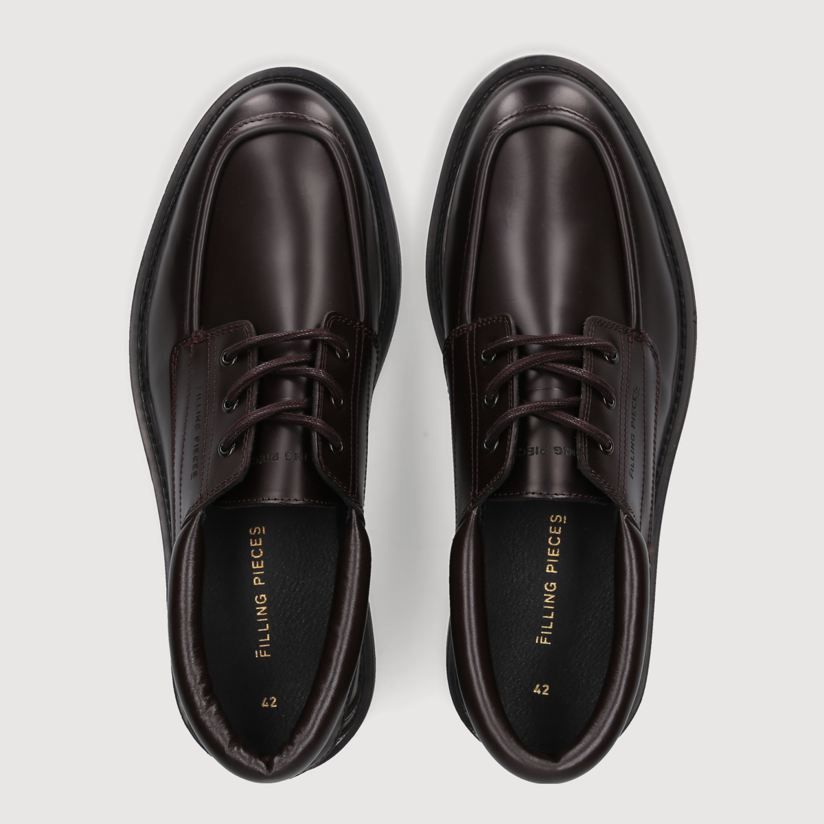 Filling Pieces Herren Klassiker Low Deck Polido Brown