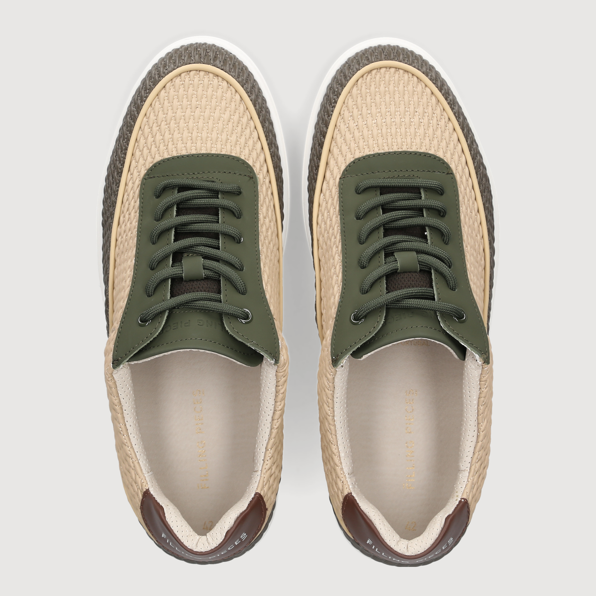 Filling Pieces Herren Sneaker Mondo Reed Beige/Green